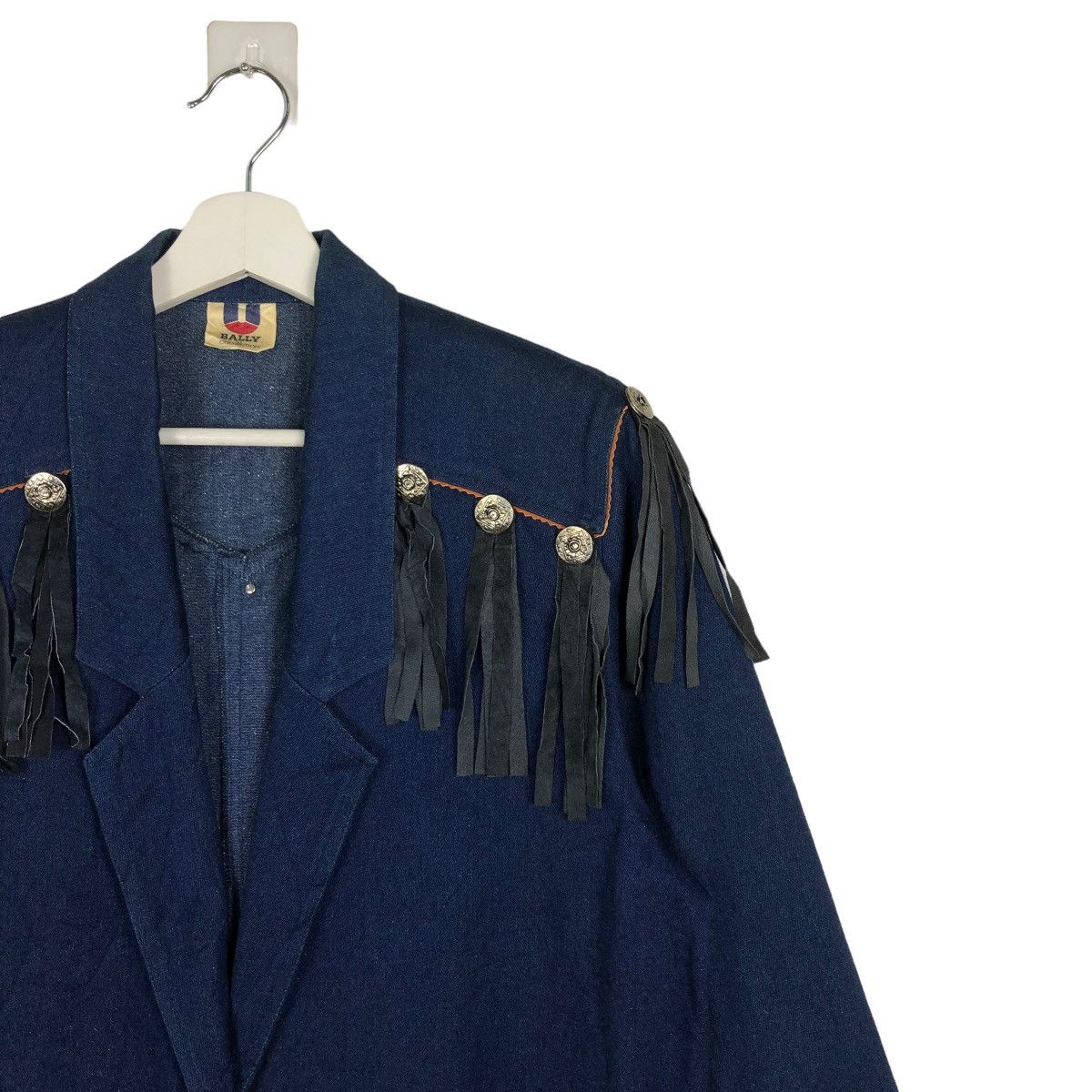 Bally VINTAGE BALLY U COLLECTION DENIM WESTERN JACKET MADE IN ITLY Size US L / EU 52-54 / 3 - 6 Thumbnail