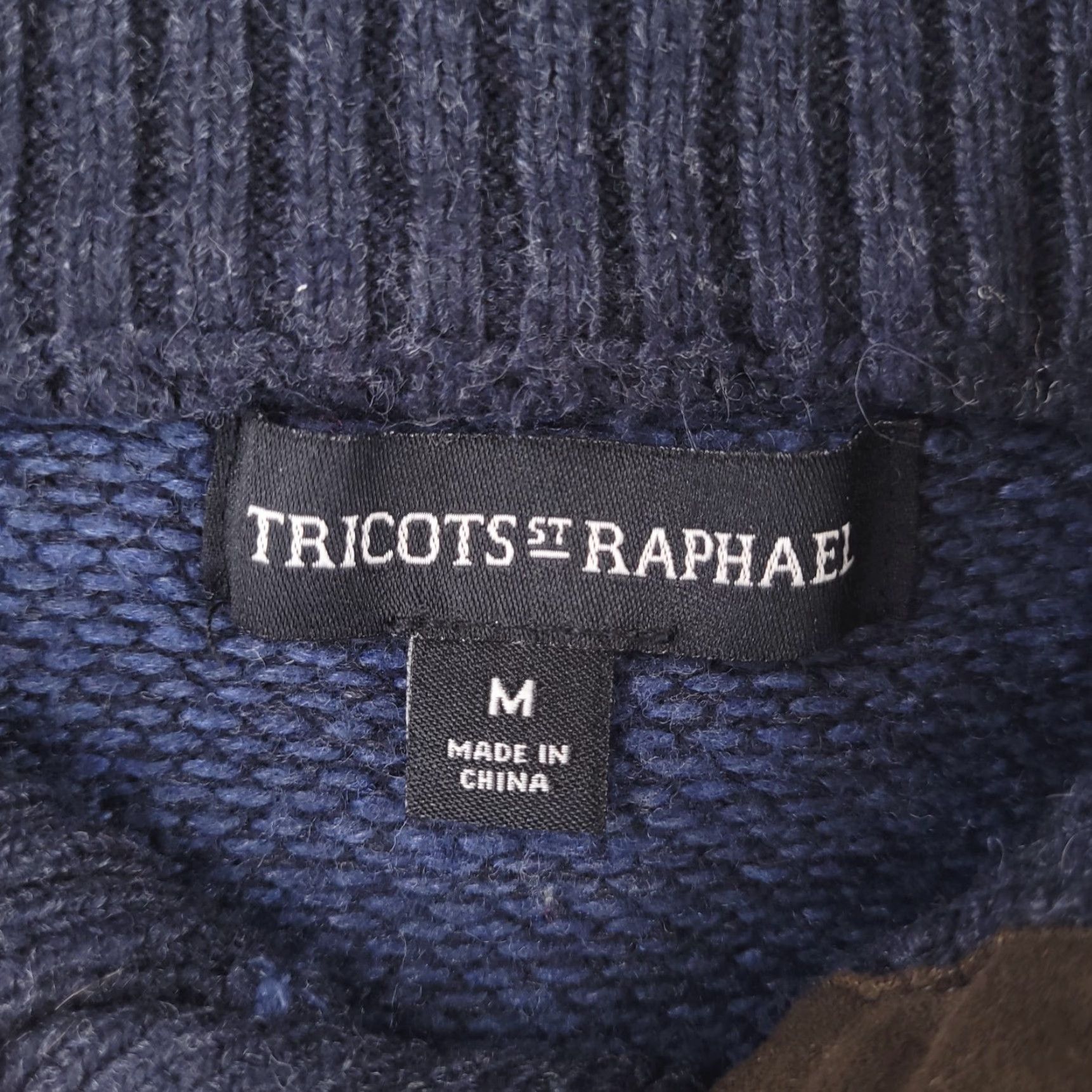 Vintage Tricots St Raphael Sweater Mens Medium Blue Pullover Knit Cotton Size US M / EU 48-50 / 2 - 4 Thumbnail