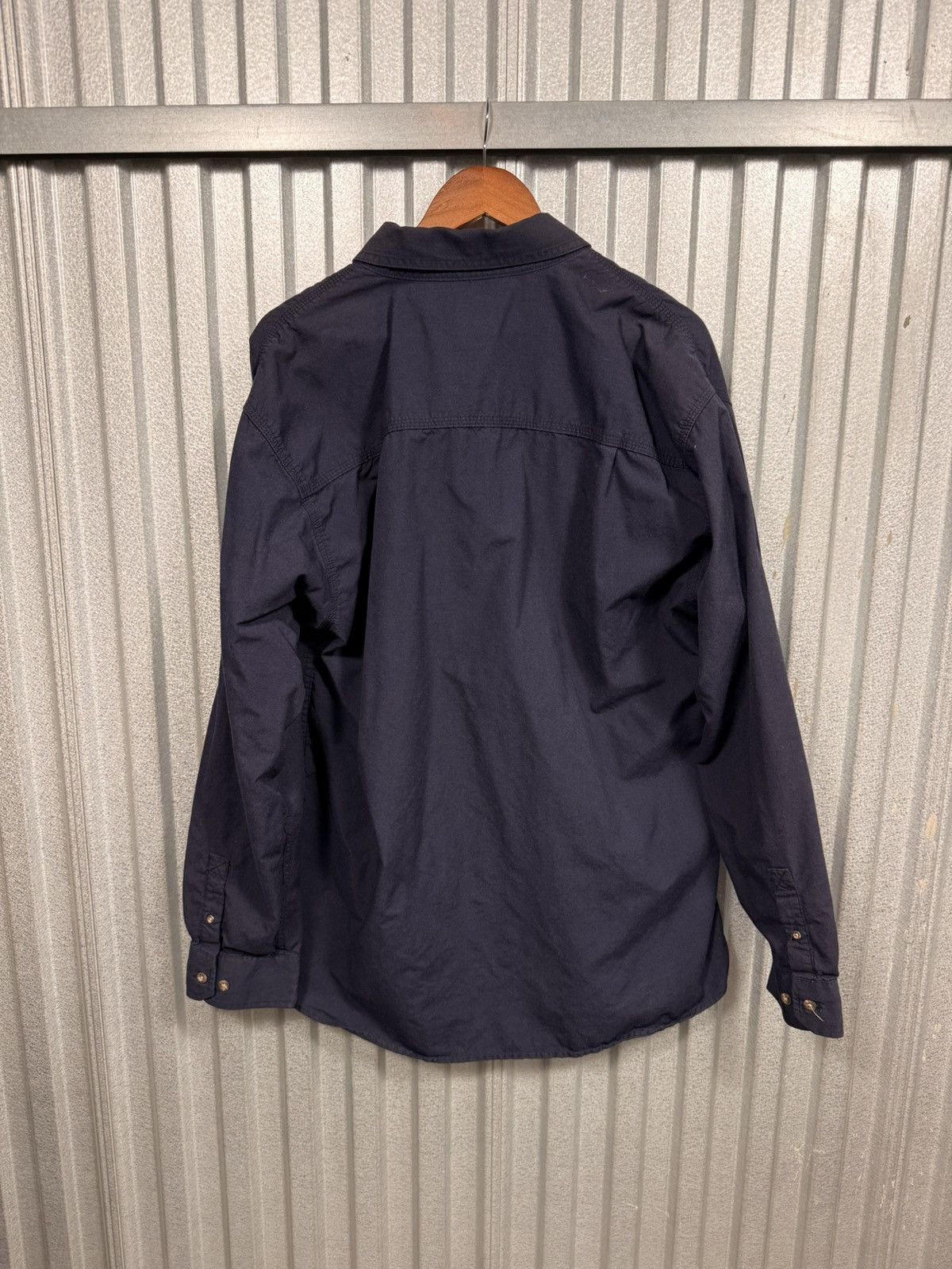 Carhartt Carhartt Fr Navy Western Work Wear Button Up Shirt Size US XL / EU 56 / 4 - 8 Thumbnail