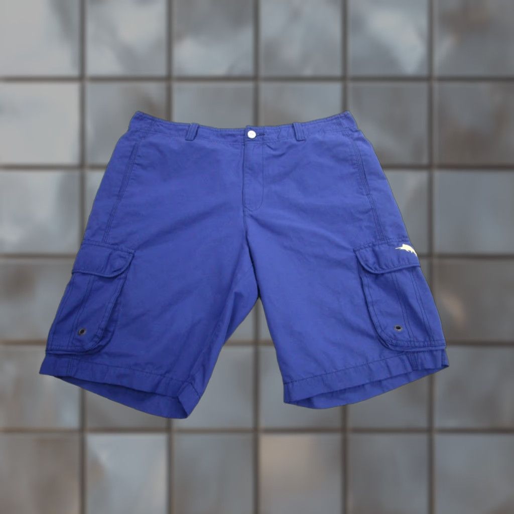 Tommy Bahama Tommy Bahama Mens Shorts 34 Blue Cargo Swim Trunks Board Shorts Marlin Logo Lined Pockets Drawstring Mens Blue Tropical Hawaiian 34 Regular Size US 34 / EU 50 - 1 Thumbnail