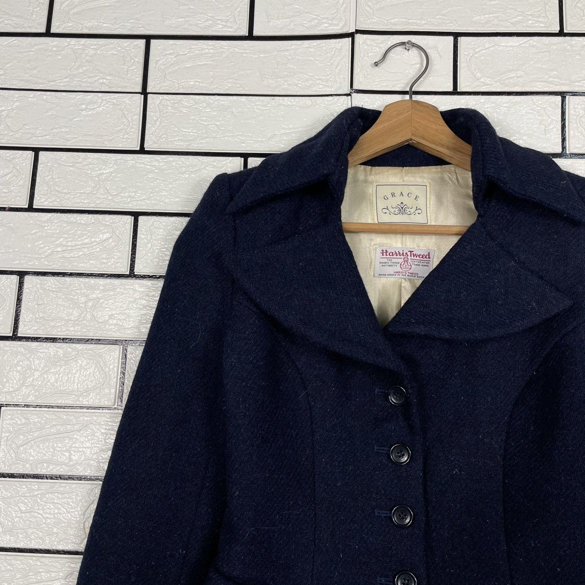 Harris Tweed Grace x Harris Tweed Wool Jacket Size XS / US 0-2 / IT 36-38 - 6 Thumbnail