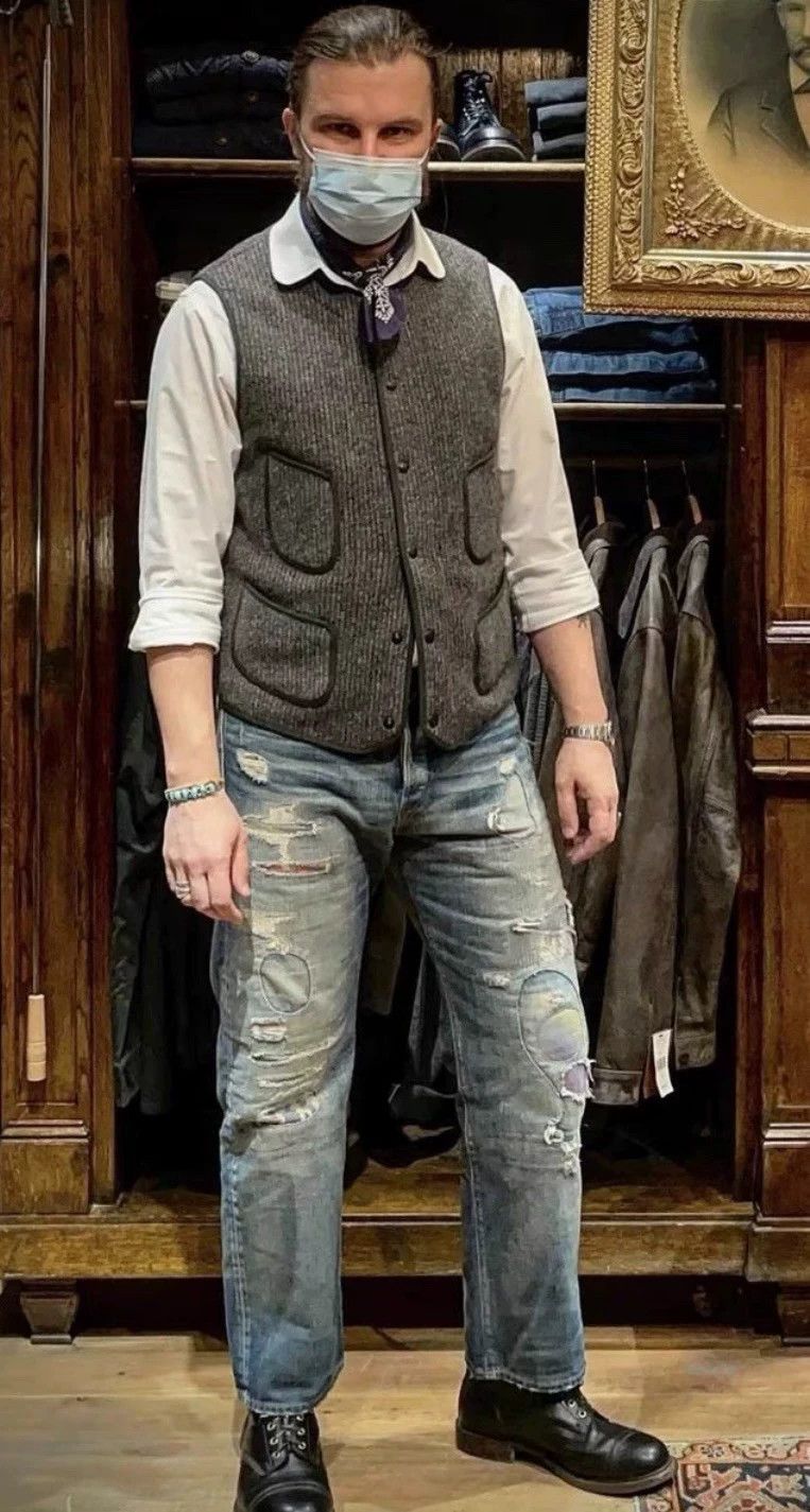 RRL Ralph Lauren RRL Ralph Lauren Türkiye wool bbj thick heavy tooling vint Size US S / EU 44-46 / 1 - 3 Thumbnail