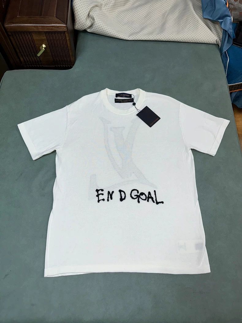 Louis Vuitton LV End Goal Logo Cotton T-Shirt - dmc Size US L / EU 52-54 / 3 - 1 Thumbnail