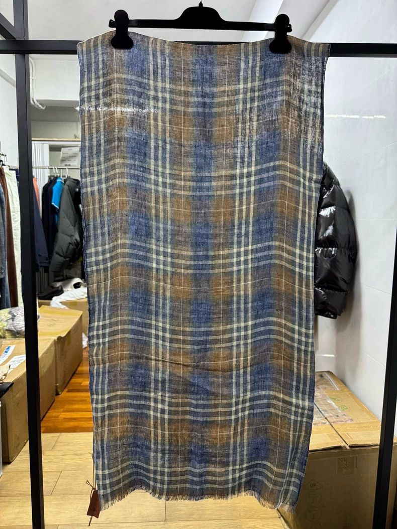 Loro Piana LORO PIANA Plaid linen scarf Size ONE SIZE - 3 Thumbnail
