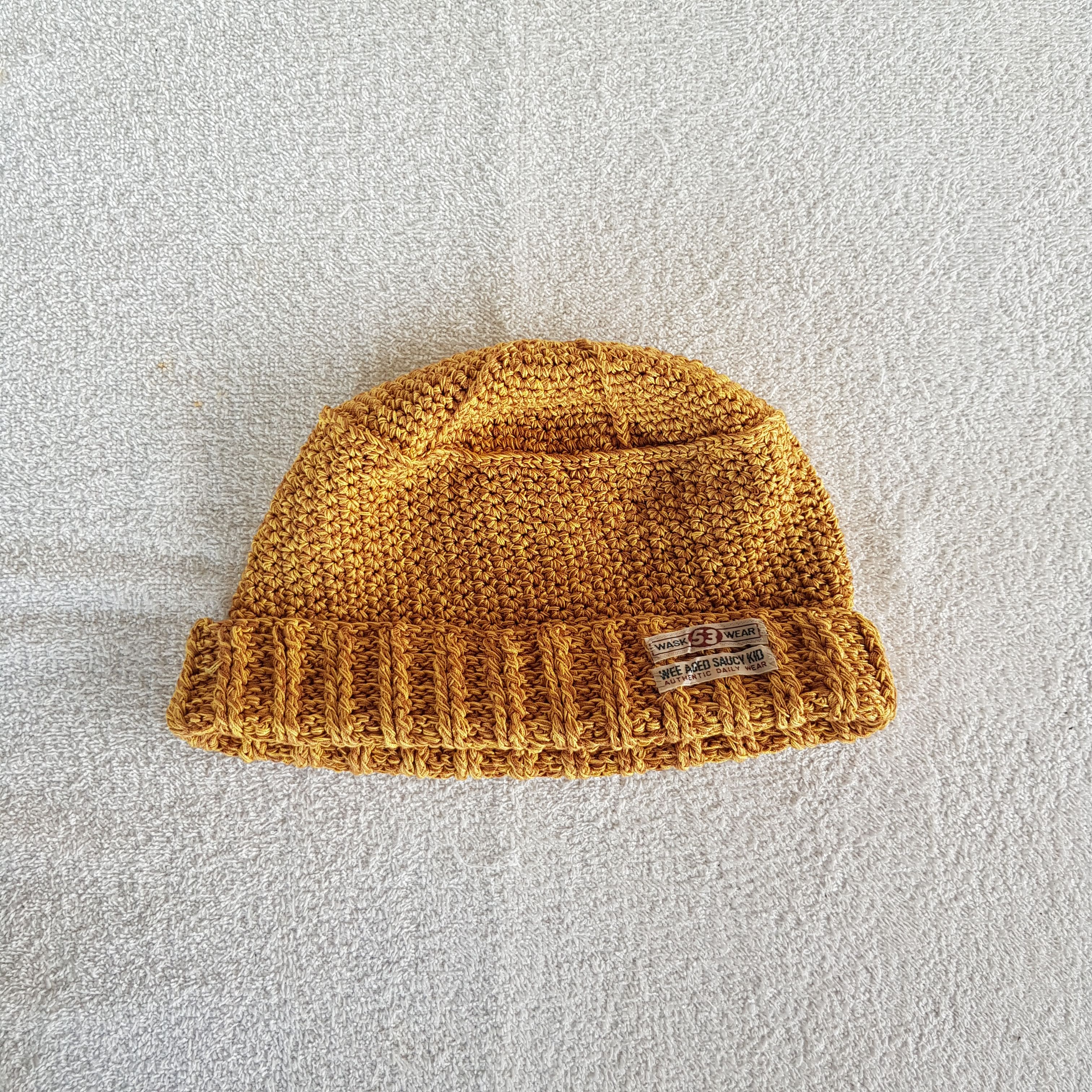 Japanese Brand Vintage WASK Wear Beanie Knit Slouchy Crochet Snow Caps Hats Size ONE SIZE - 5 Thumbnail