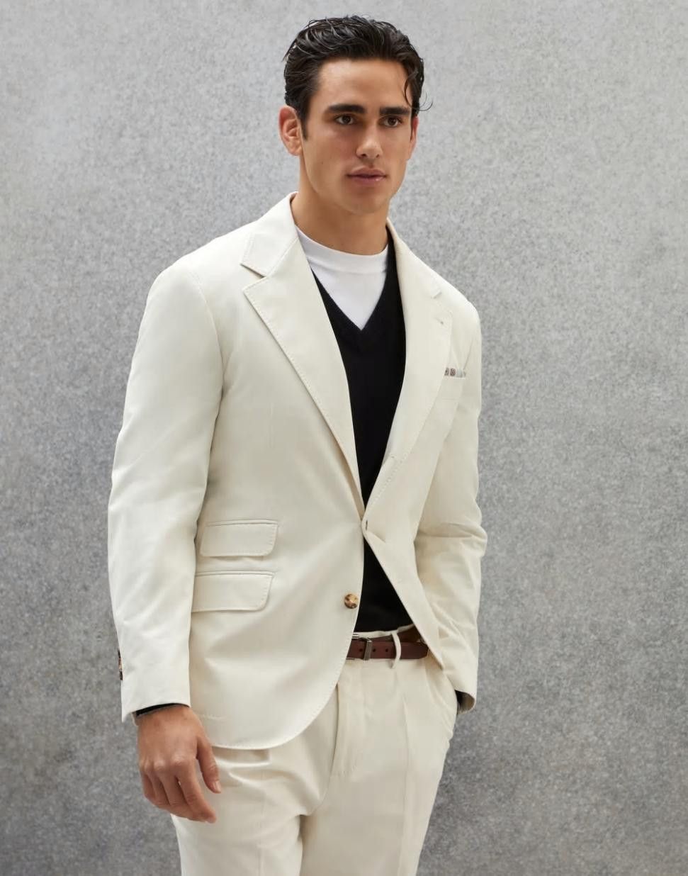Brunello Cucinelli Jacket in White Size US XL / EU 56 / 4 - 2 Thumbnail