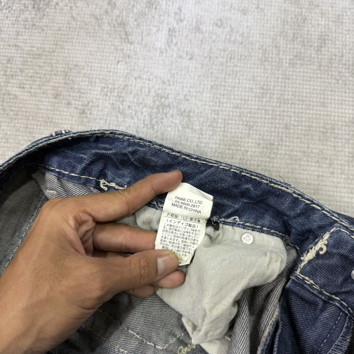 Japanese Brand 00s Iggy Tribe faded light jeans denim blue Size US 30 / EU 46 - 11 Thumbnail