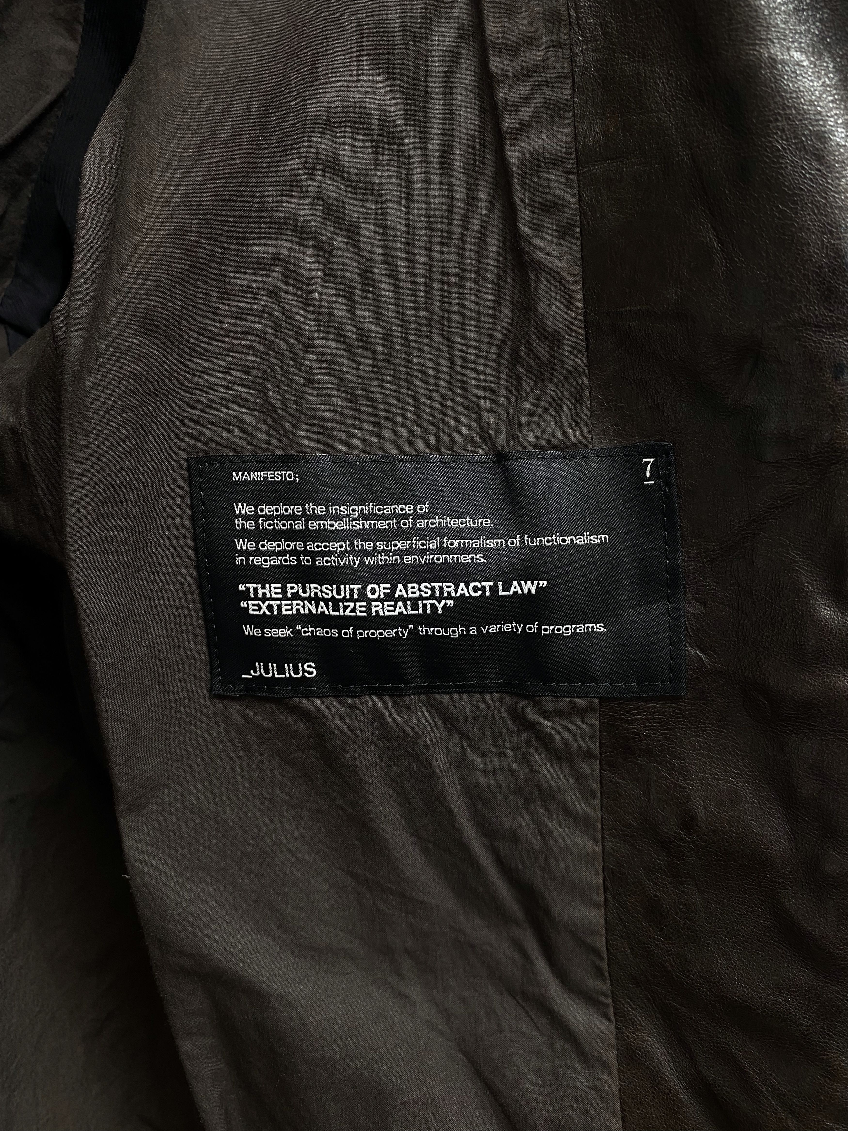 Julius Julius 7 Ram Leather Jacket 08 Brown Size US M / EU 48-50 / 2 - 8 Thumbnail