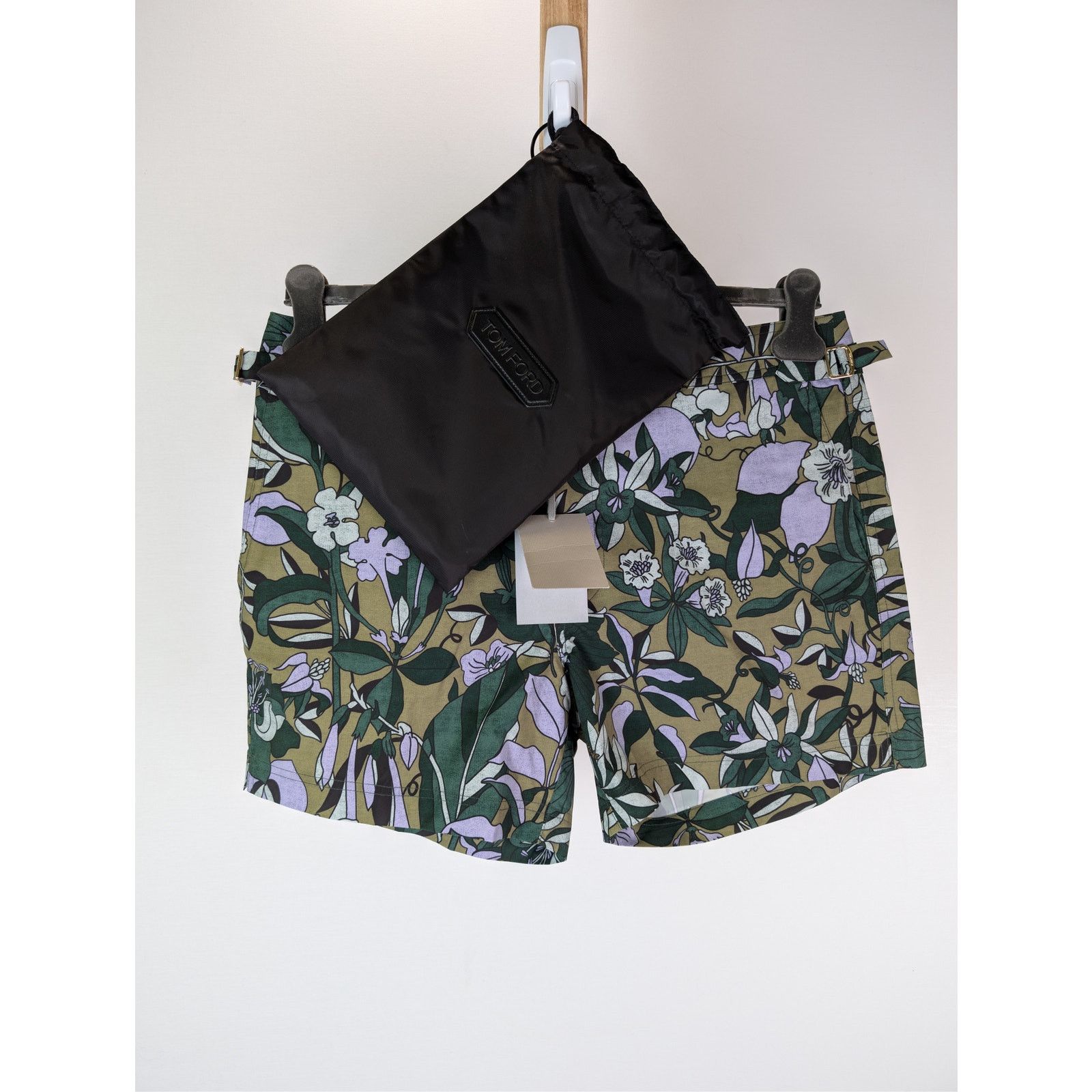 Tom Ford o1rshd1 Jungle Floral Swim Shorts in green Size US 34 / EU 50 - 17 Thumbnail