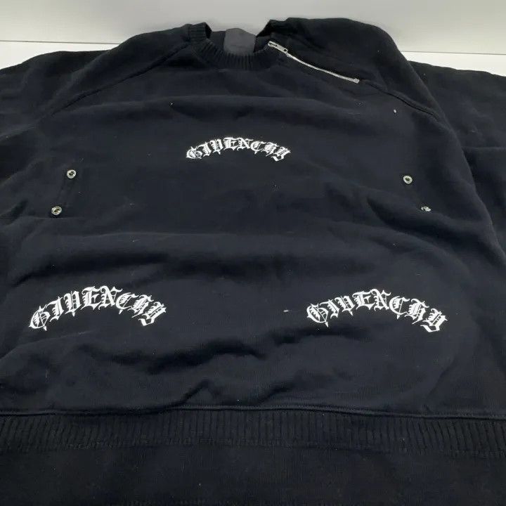 Givenchy Givenchy Givenchy Black Logo Zip Detail Sweatshirt -2507 Size US XS / EU 42 / 0 - 6 Thumbnail