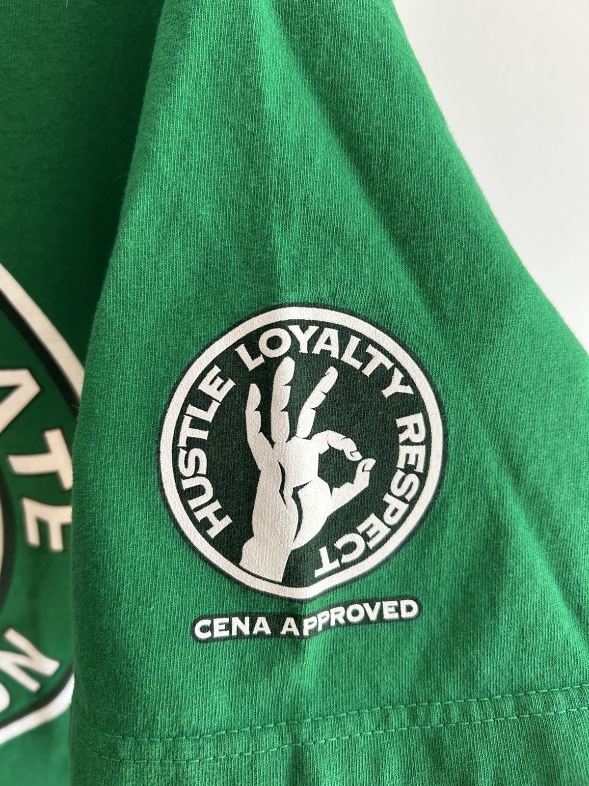 WWE John Cena Green Cenation U C ME WWE Wrestling tee Size US XXL / EU 58 / 5 - 4 Thumbnail