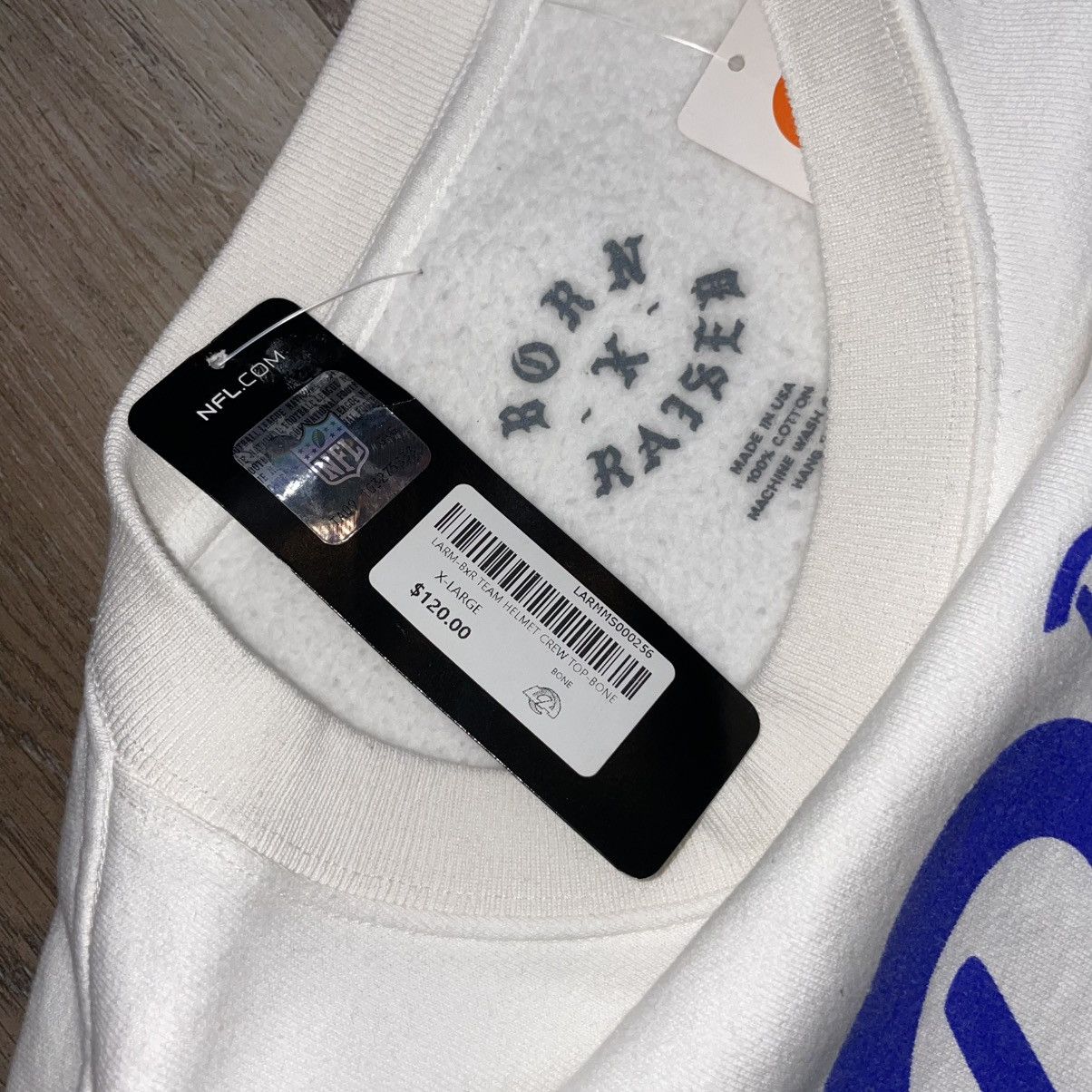Born X Raised × NFL Born x Raised Los Angeles Rams Crewneck Mens XL BNWT NFL NEW Size US XL / EU 56 / 4 - 6 Thumbnail