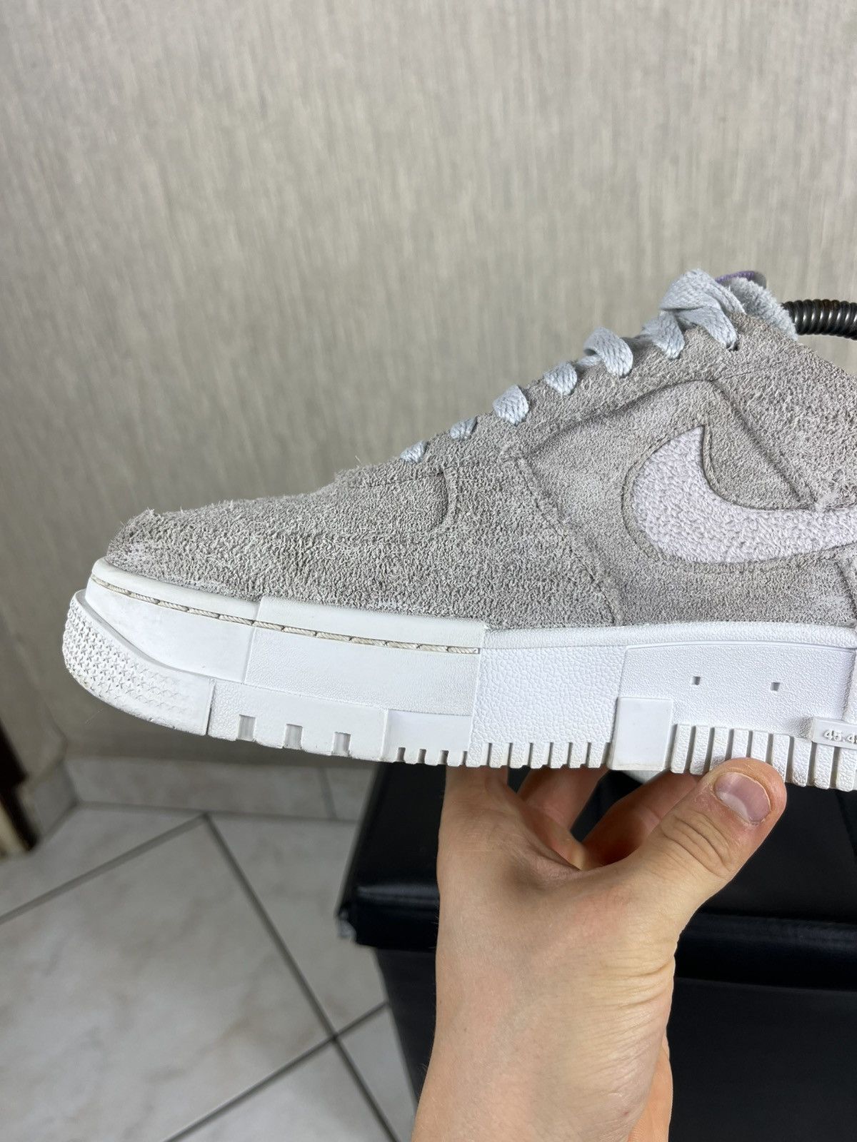 Nike Nike Air Force 1 one pixel suede velvet sneakers shoes lilac Size US 8.5 / EU 41-42 - 12 Thumbnail