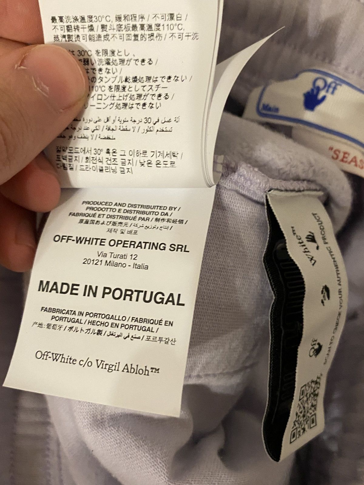 Off-White Pants Off white Caravaggio Dusty Lilac Size US 33 - 8 Thumbnail