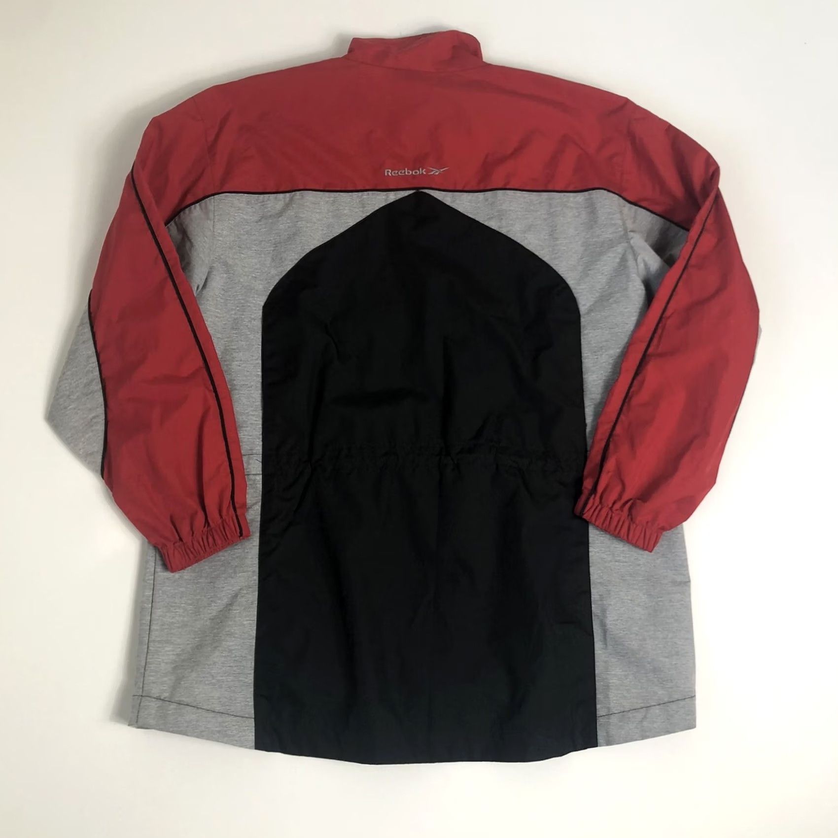 Reebok Vintage 90s Reebok Windbreaker Red Black Gray S Mens Jacket Size US S / EU 44-46 / 1 - 2 Thumbnail