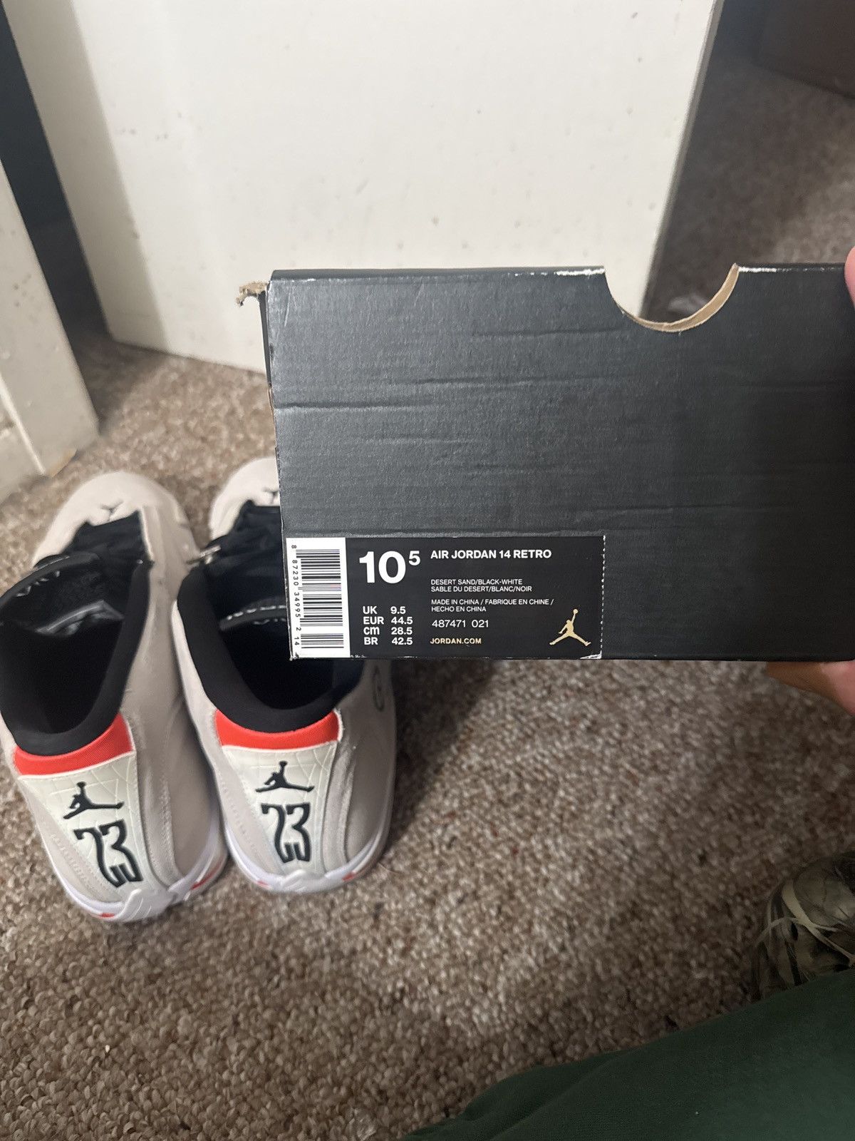 Jordan Brand Jordan 14 Desert Sand Size US 10.5 / EU 43-44 - 7 Thumbnail