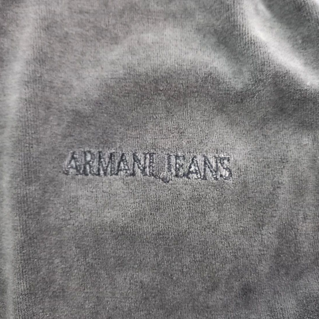 Armani Vintage ARMANI JEANS MISURA Velvet Sweatshirt Size US XL / EU 56 / 4 - 7 Thumbnail