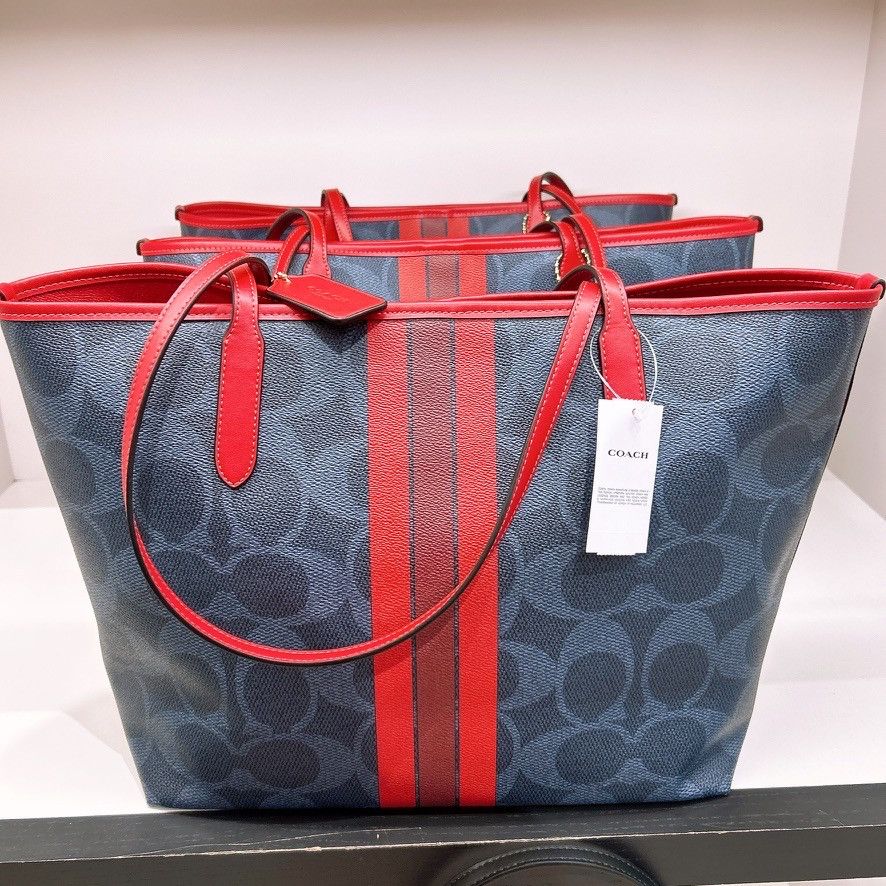 Coach City Tote Bag In Signature Canvas With Coach Graphic CBI79 Size ONE SIZE - 2 Thumbnail