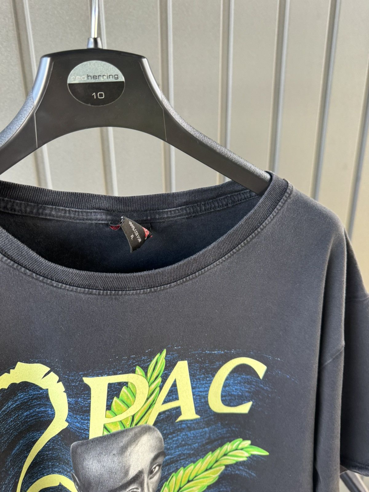 Band Tees × Rap Tees × Vintage Vintage 2 PAC Shakur Marijuana T Shirt Rap tee Size US XL / EU 56 / 4 - 5 Thumbnail