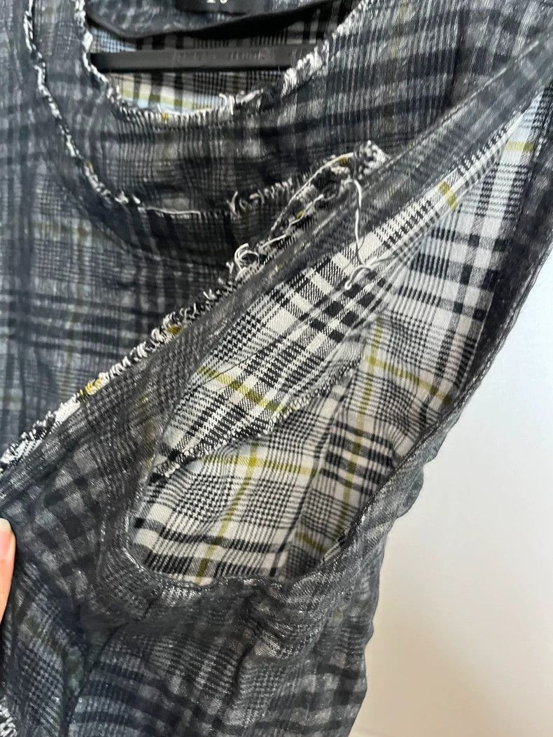 Y's Y's Plaid Wool Design Maxi Dress Size S / US 4 / IT 40 - 6 Thumbnail