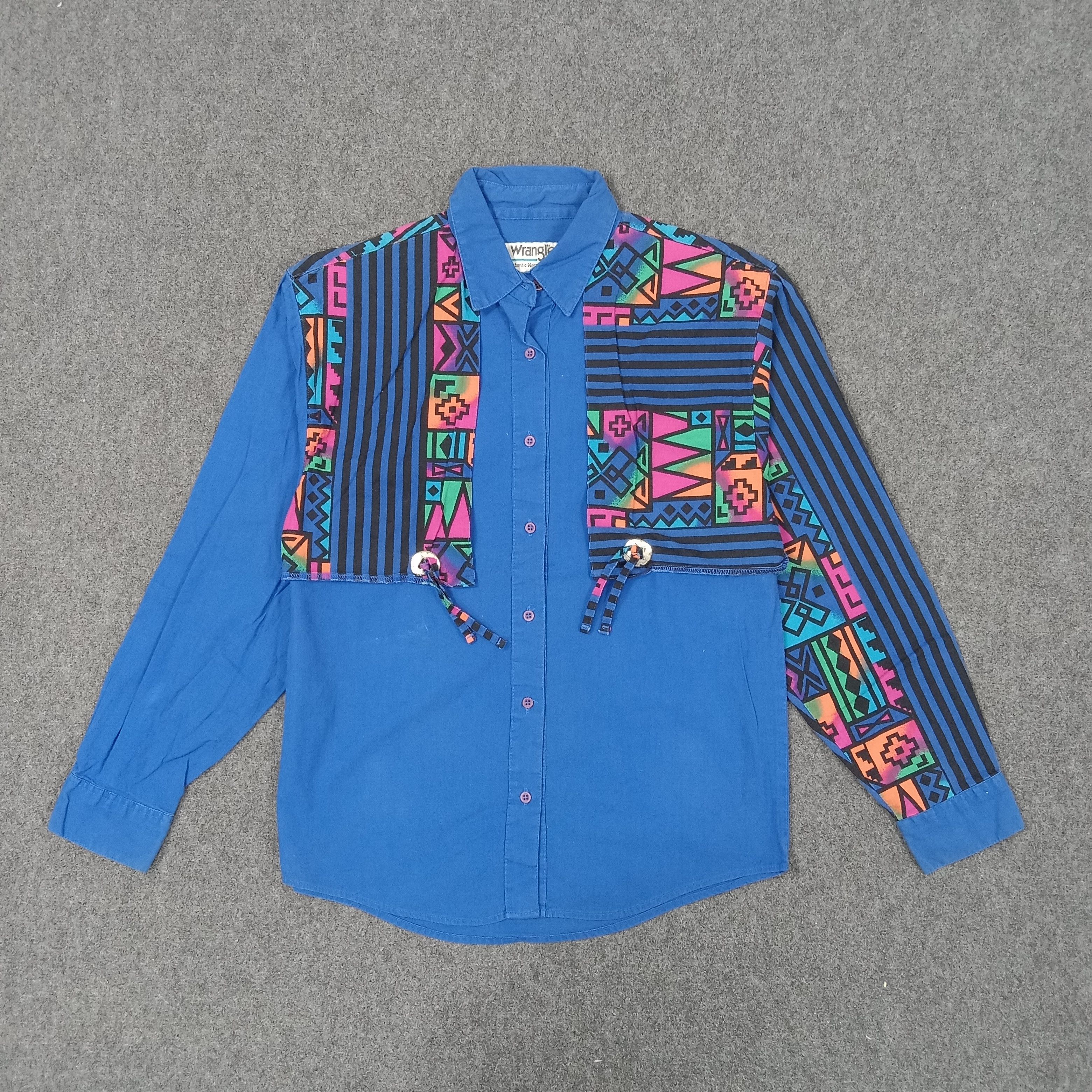 Vintage × Wrangler Wrangler America Retro Style Design Shirt Size US S / EU 44-46 / 1 - 1 Thumbnail