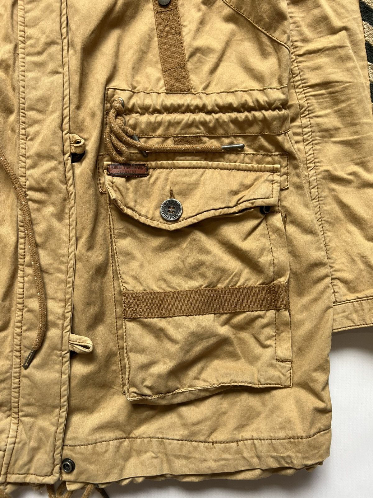 khujo Khujo Beige Brown Military Multipocket Jacket Size US M / EU 48-50 / 2 - 3 Thumbnail