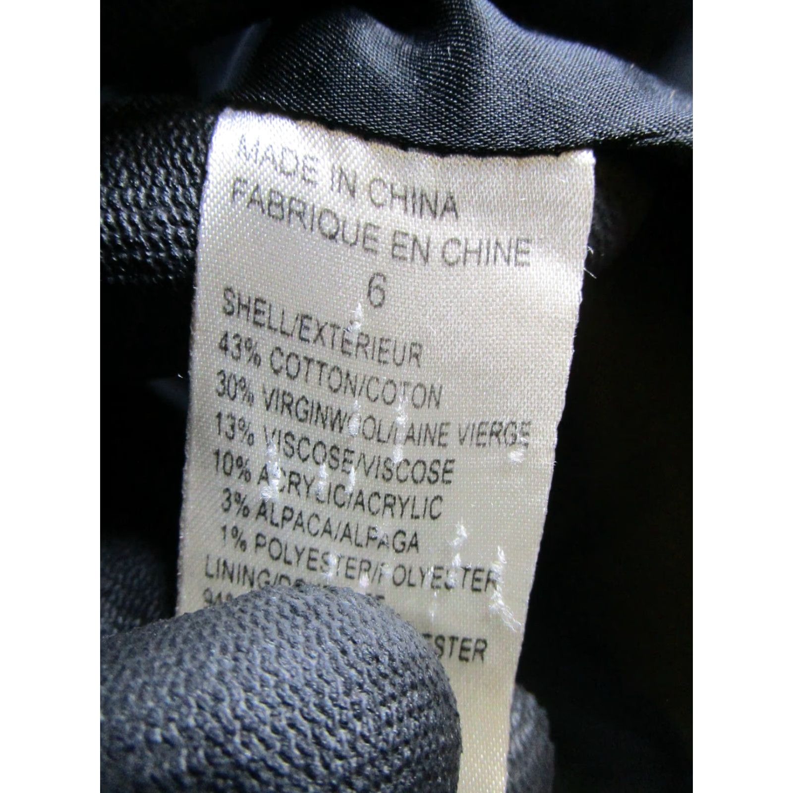 Theory Theory Jacket Womens 6 Black Knit Cotton Blend Shirt Womens 6 Black Theory Jacket Women Knit Cotton Basic Jacket 90s? Size M / US 6-8 / IT 42-44 - 4 Thumbnail