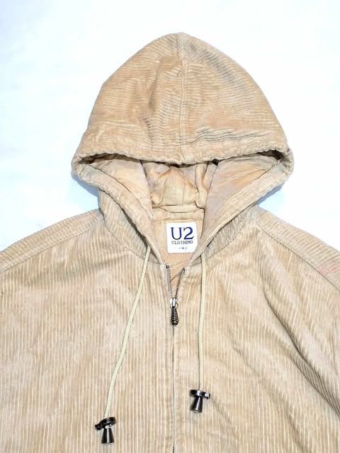 The Unbranded Brand Vintage Coduroy Hooded-Bomber Jacket by U2 Size US S / EU 44-46 / 1 - 5 Thumbnail