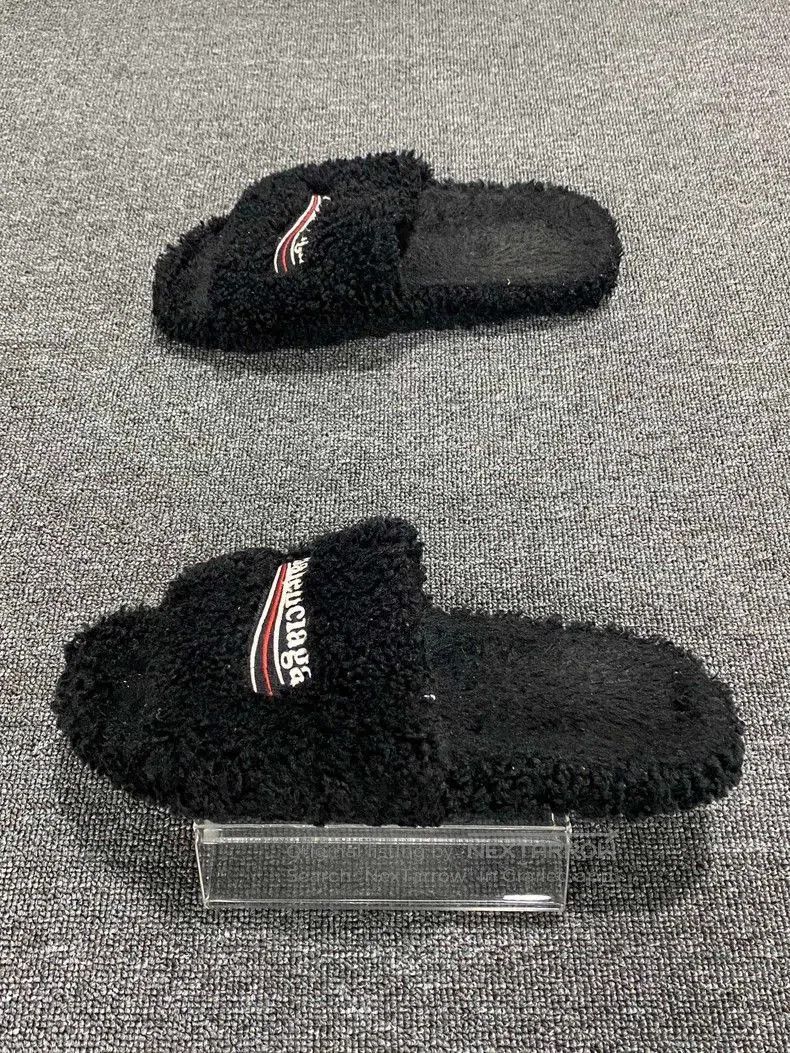 Balenciaga Balenciaga Wave Slide Sandals Black Color. Size US 8 / IT 38 - 2 Thumbnail