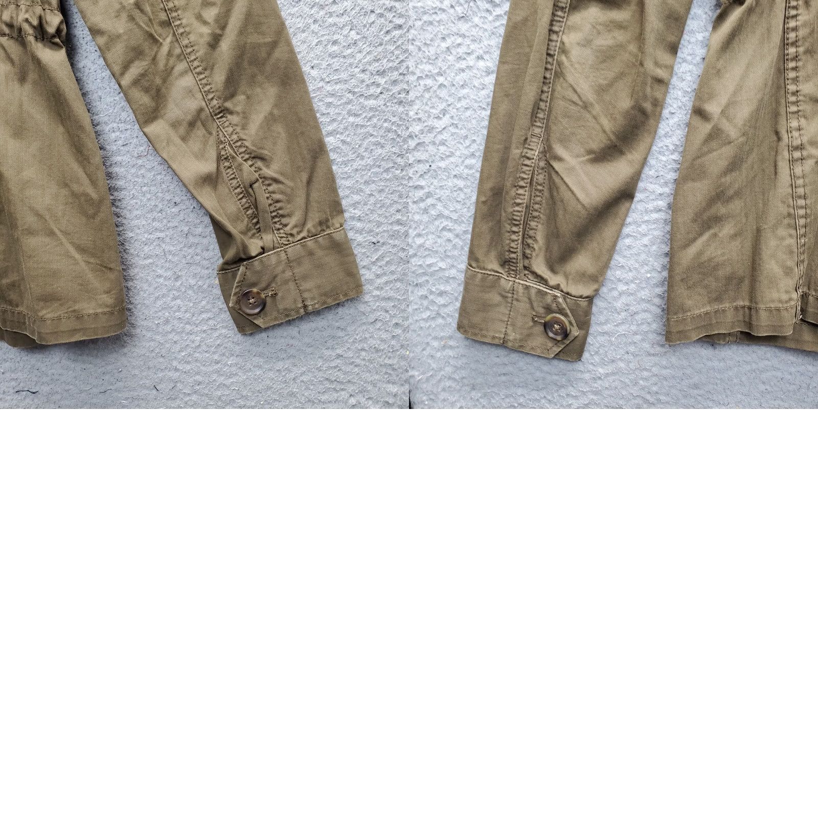 J.Crew J.CREW Utility Jacket Womens S Green Interior Drawstring Long Sleeve Button-Up: Womens Size S Jacket Green J.CREW Outdoor Everyday Size S / US 4 / IT 40 - 9 Thumbnail