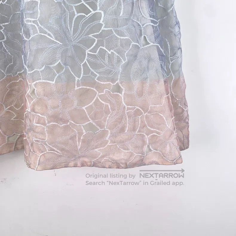Dior Dior Colour-blocked striped floral lace embroidery casual Size 24" / US 00 / IT 34 - 4 Thumbnail