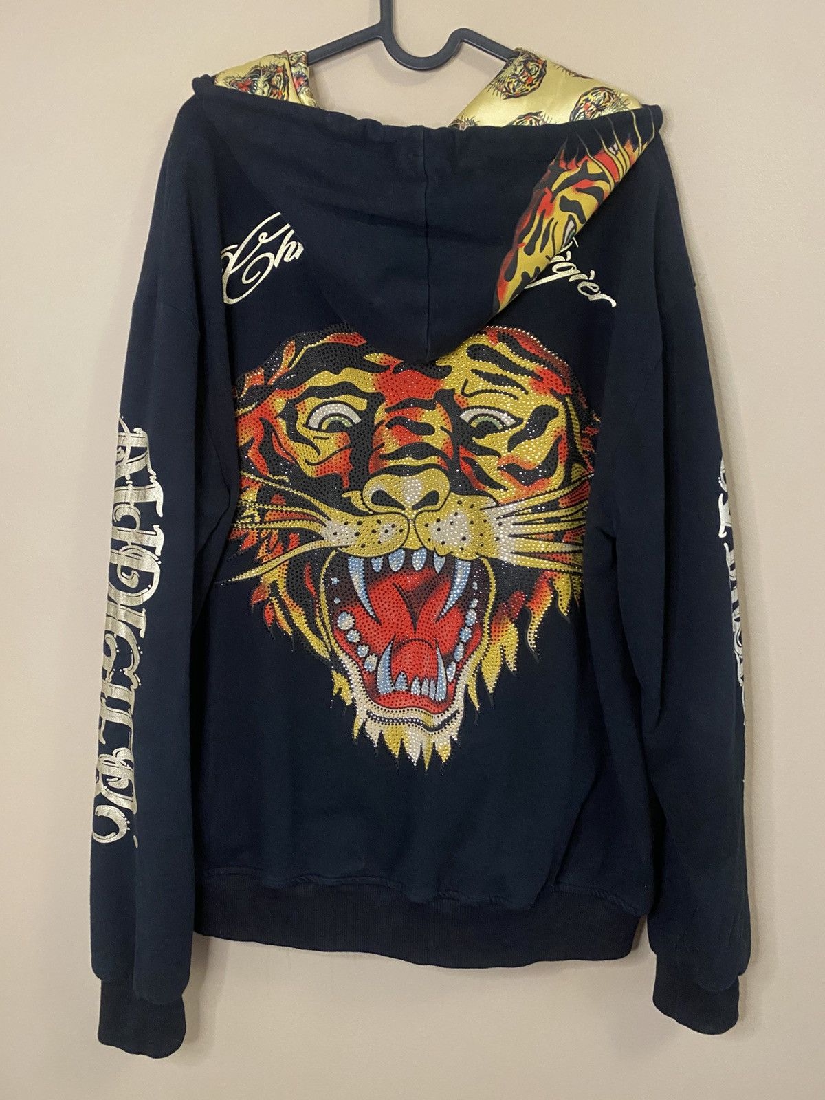 Christian Audigier Vintage Ed Hardy by Christian Audigier Zip Up Sweater Size US XL / EU 56 / 4 - 7 Thumbnail