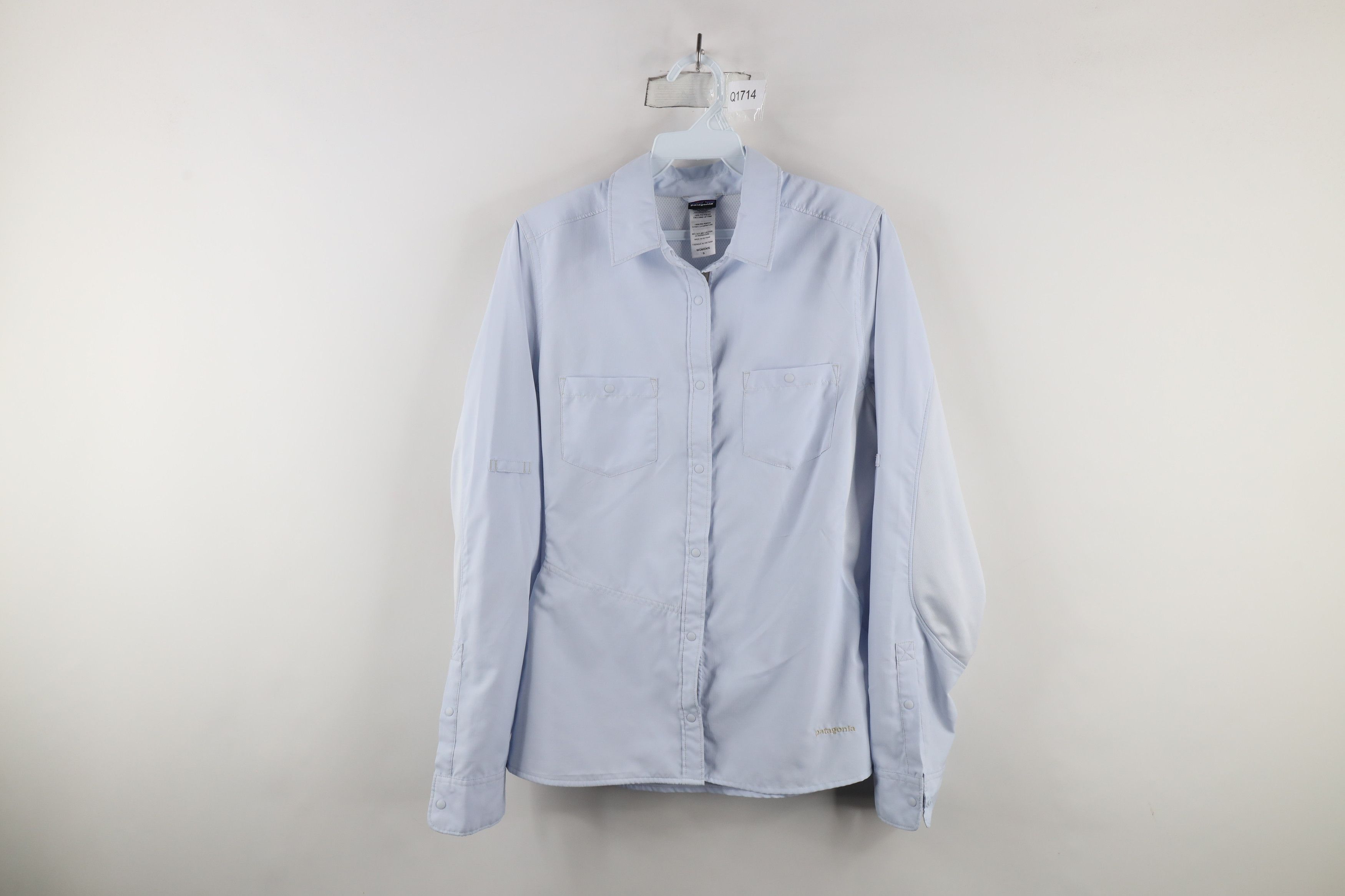 Patagonia × Vintage Patagonia Sol Patrol Snap Button Collared Shirt Blue Size S / US 4 / IT 40 - 1 Thumbnail