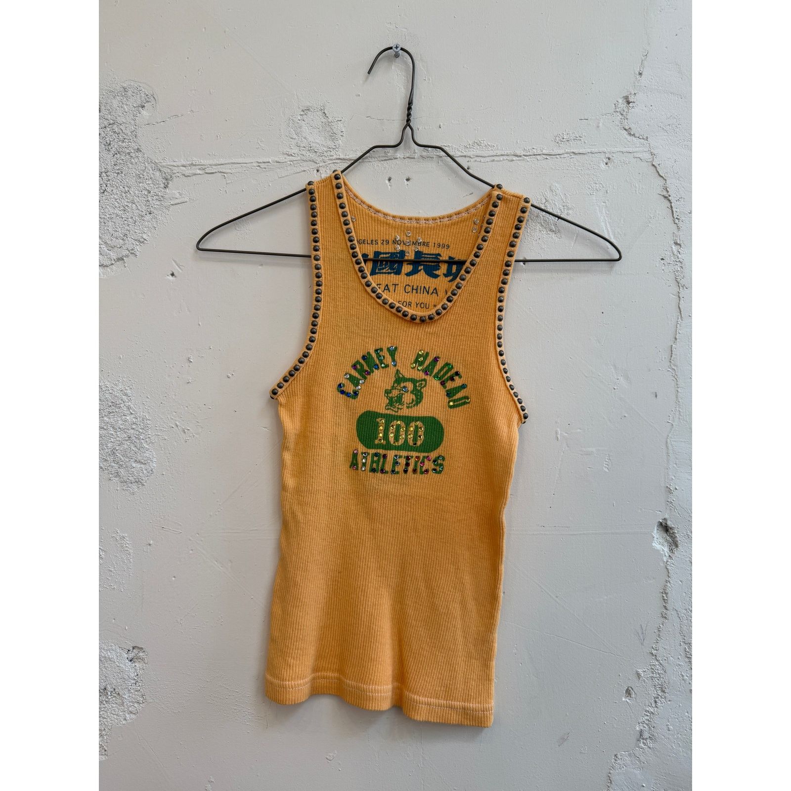Great China Wall x Hot Mess Tie Dye Studded Tank Top