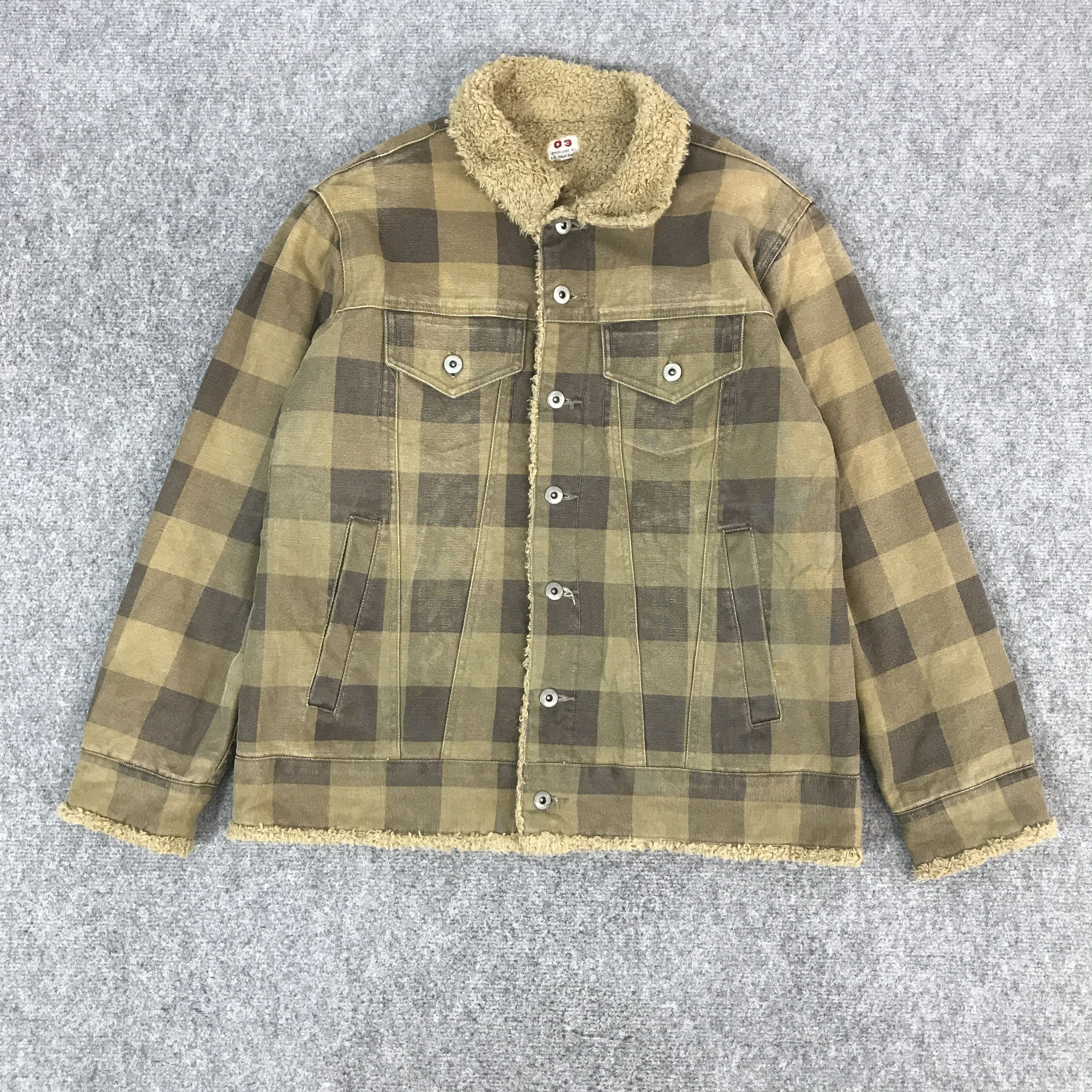 Japanese Brand SKY WALK RANCH TARTAN STYLE BUTTON JACKET Size US M / EU 48-50 / 2 - 1 Thumbnail