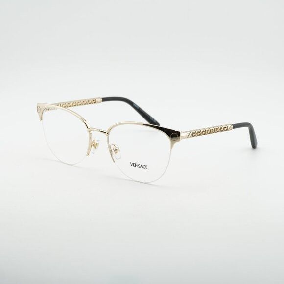 Versace Versace VE1297 1002 Eyeglasses Gold 53mm Cat Eye Frame Size ONE SIZE - 2 Thumbnail