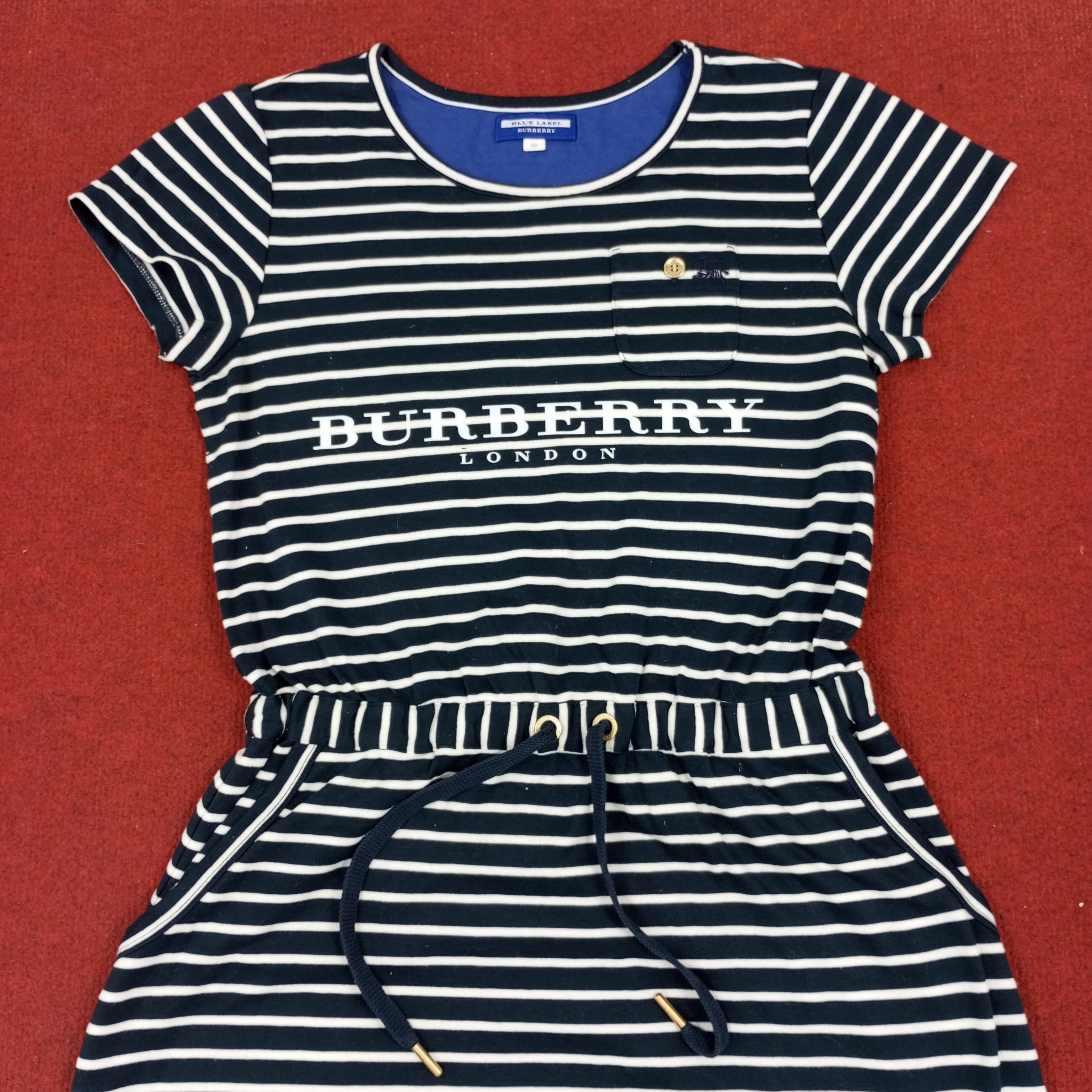 Burberry × Vintage Burberry Blue Label Fashion Brand Custom Art Dresses Size S / US 4 / IT 40 - 2 Thumbnail