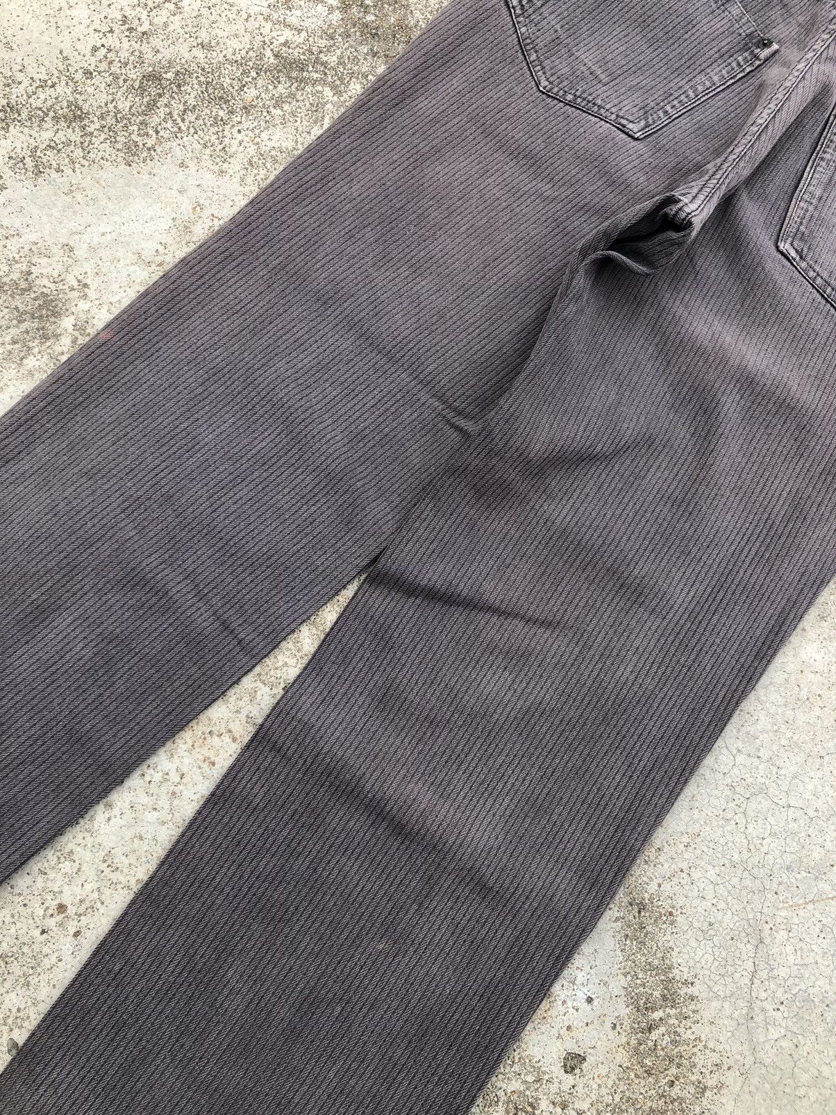 Japanese Brand WIDE LEG FADED GREY JEANS BY B. a-Dieu Size US 30 / EU 46 - 10 Thumbnail