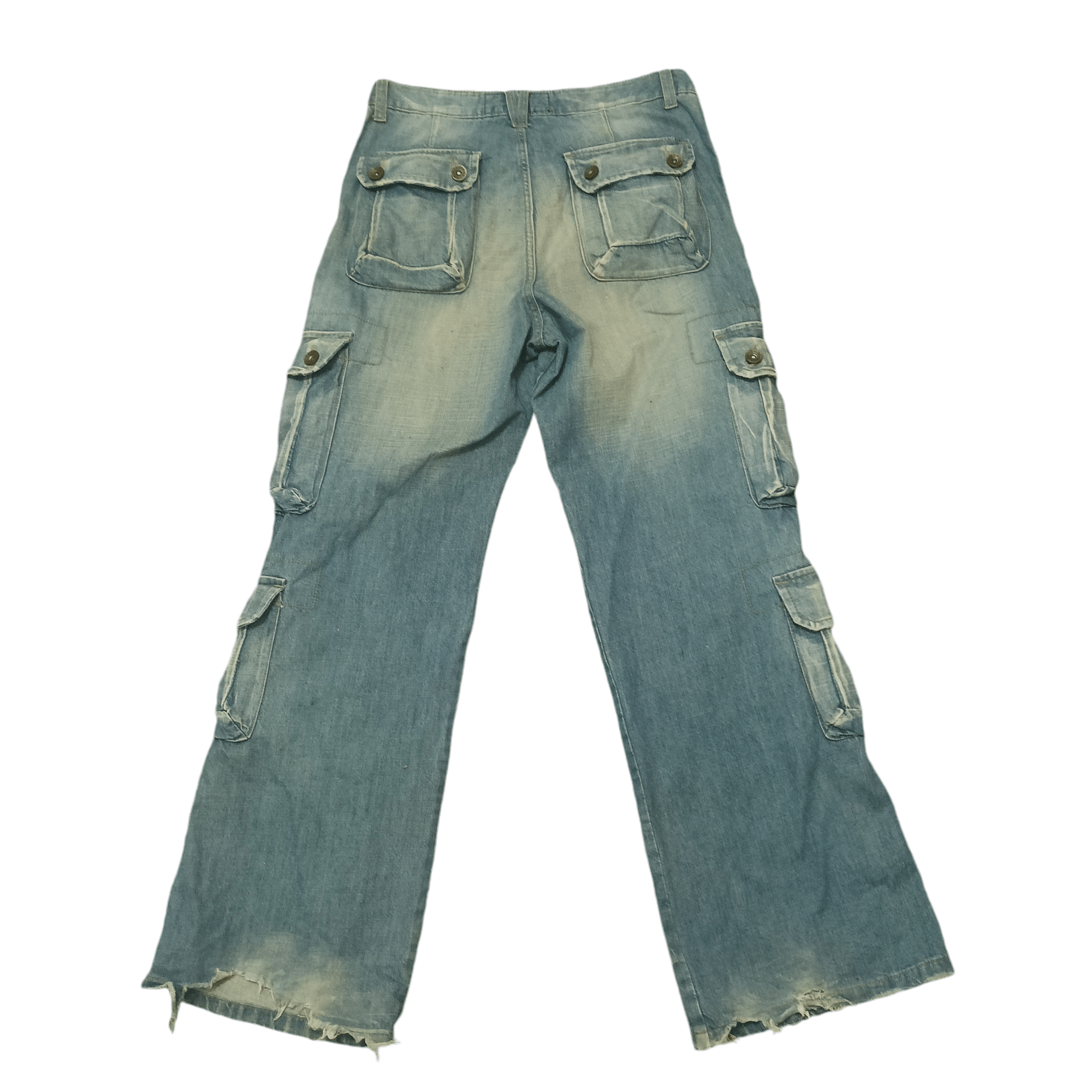 Who Decides War Vintage S.NIK Jeans 8 pocket distressed baggy jeans Size US 34 / EU 50 - 2 Thumbnail