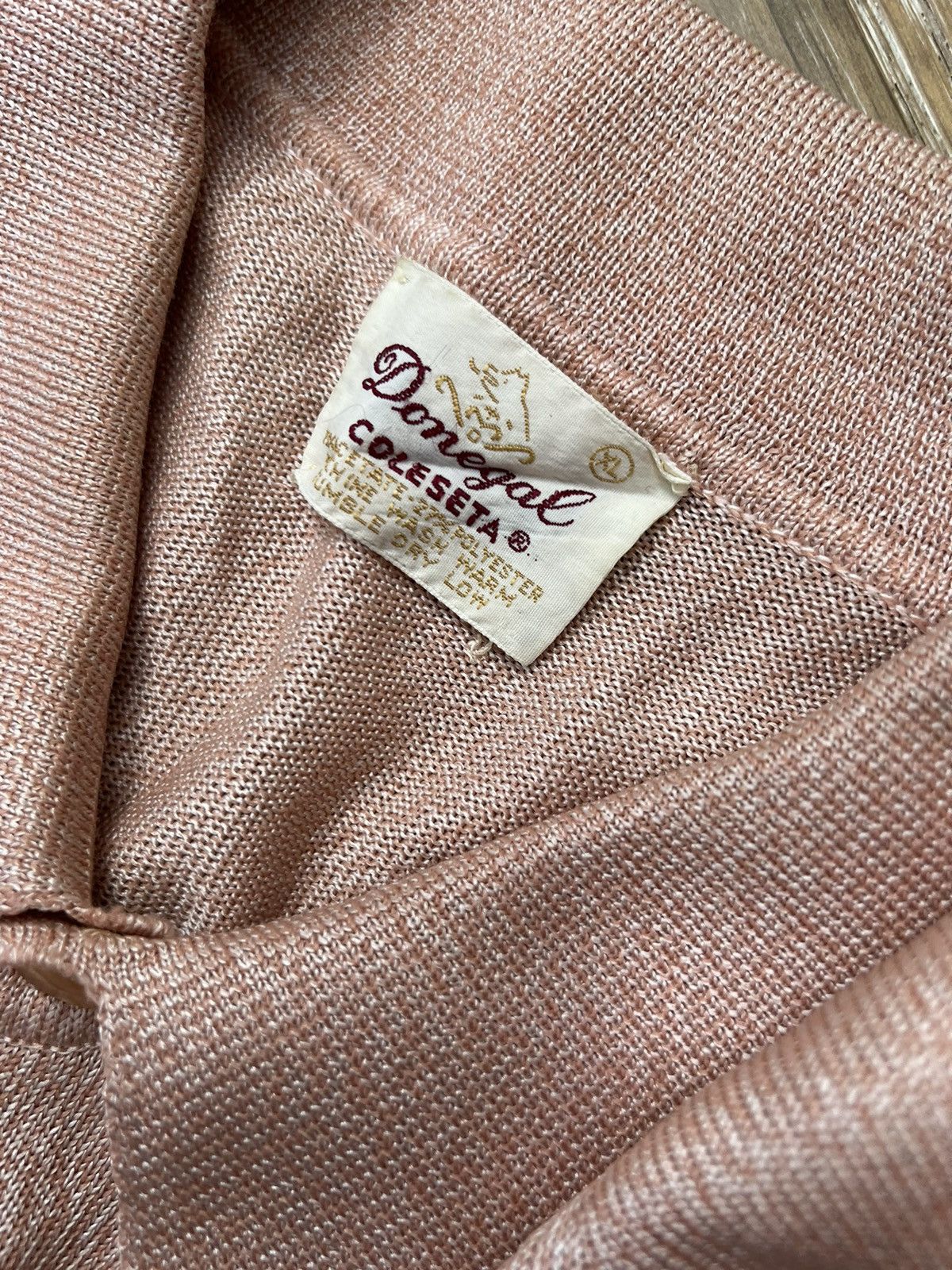 Donegal Tweed Vintage 60s~70s donegal colesta polo knit shirt Size L / US 10 / IT 46 - 3 Thumbnail