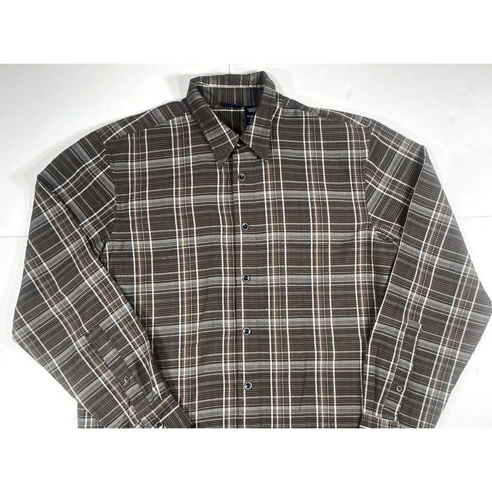 Basic Editions Basic Editions Plaid Long Sleeve Button Front Flannel Shirt Men’s M Multicolor Size US M / EU 48-50 / 2 - 2 Thumbnail