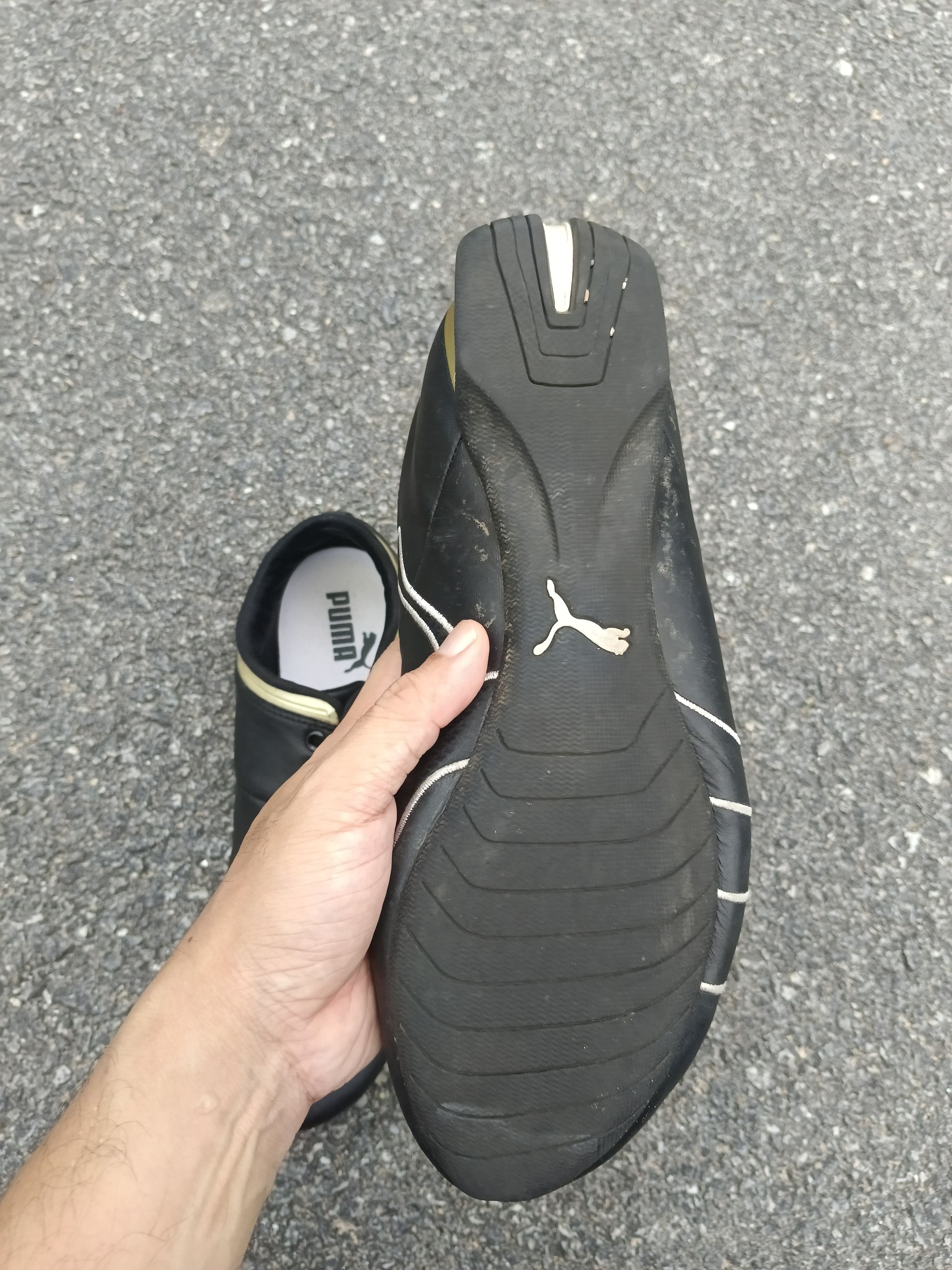 Puma VINTAGE Y2K PUMA BLACK LEATHER Size US 10 / EU 43 - 7 Thumbnail