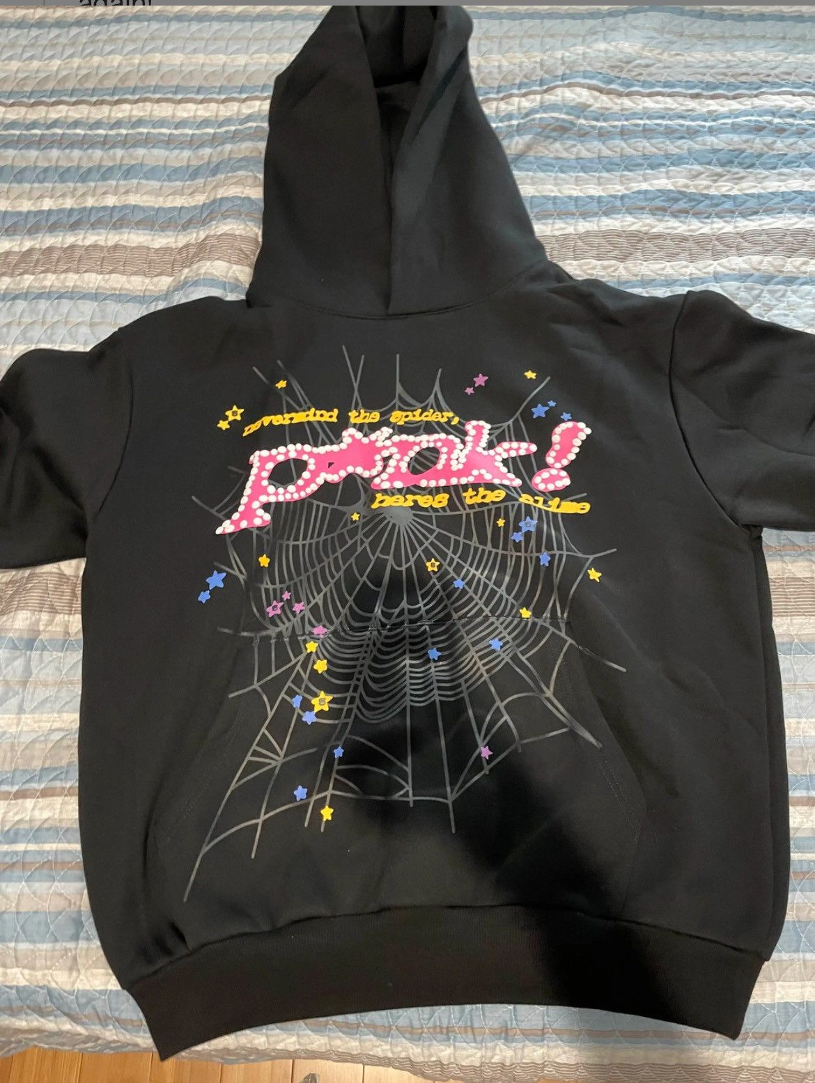 image of Authentic Sp5Der Hoodies All Colorways All Sizes in Black, Men's (Size Medium)