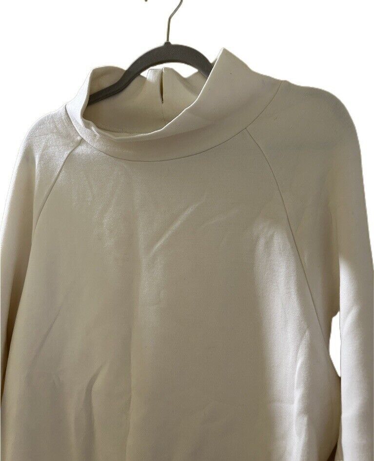 Varley Varley Cream Sweater Pullover Funnel MockNeck Adjustable Ci Size XS / US 0-2 / IT 36-38 - 2 Thumbnail