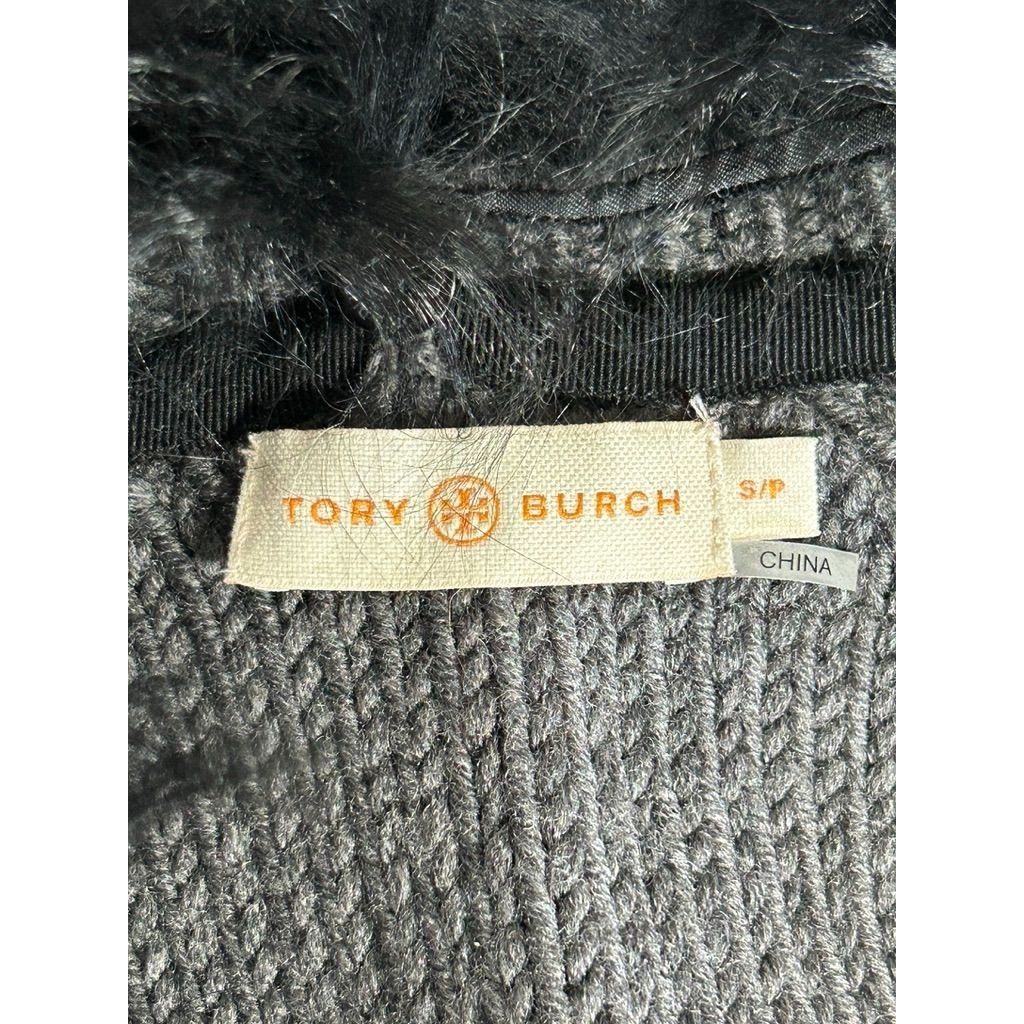 Tory Burch Tory Burch Knit Wool Cardigan Coat w/ Removable Collar in Gr Size S / US 4 / IT 40 - 4 Thumbnail