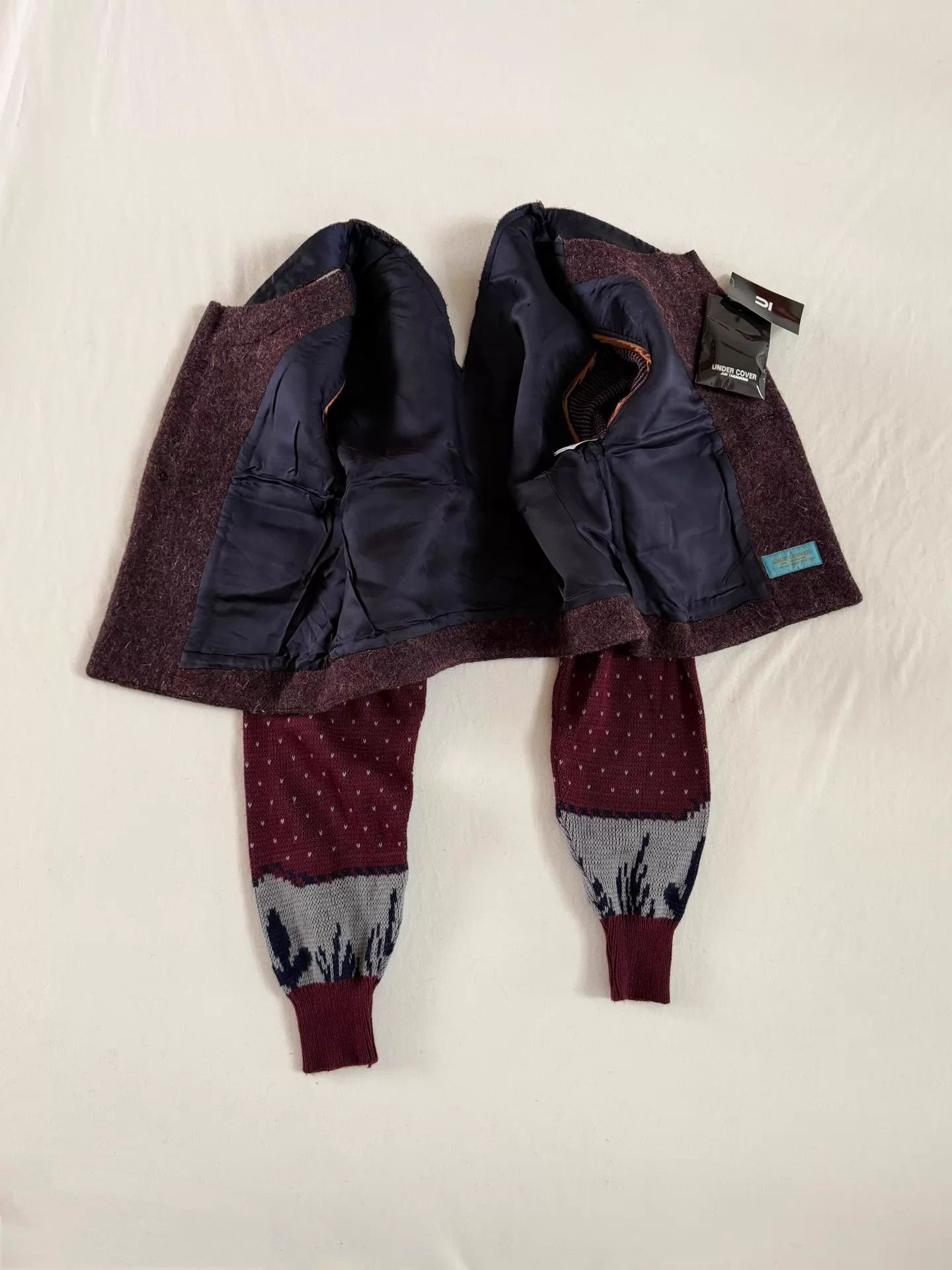 Undercover UC 1997 Leaf Rare Knit & Wool Felt Jkt New w/ Tags Size US M / EU 48-50 / 2 - 6 Thumbnail