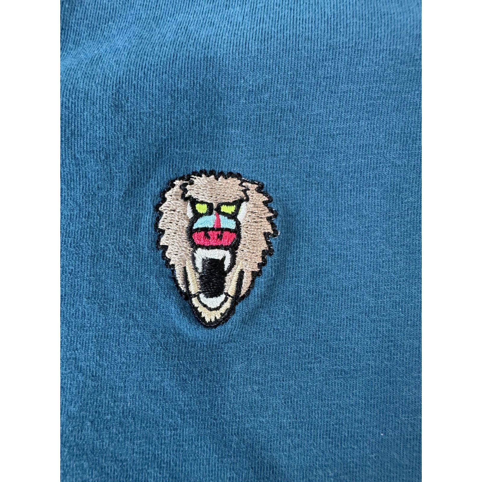 Other Mad Chuck Logo Polo Shirt Pima Cotton Preppy Surf Blue Large Size US L / EU 52-54 / 3 - 3 Thumbnail