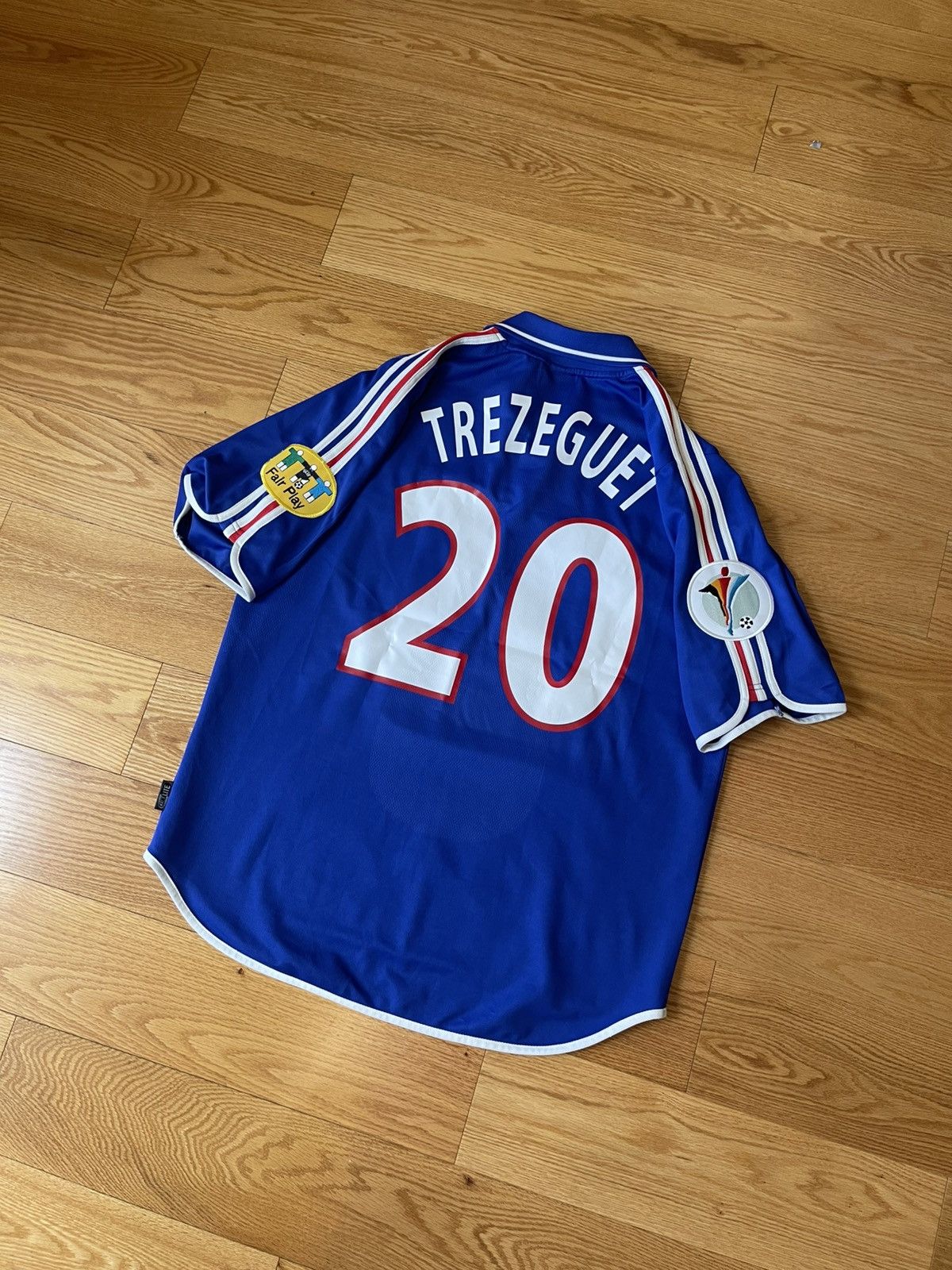 🔵⚪️ Adidas France DAVID TREZEGUET🇫🇷 2000/02 home jersey