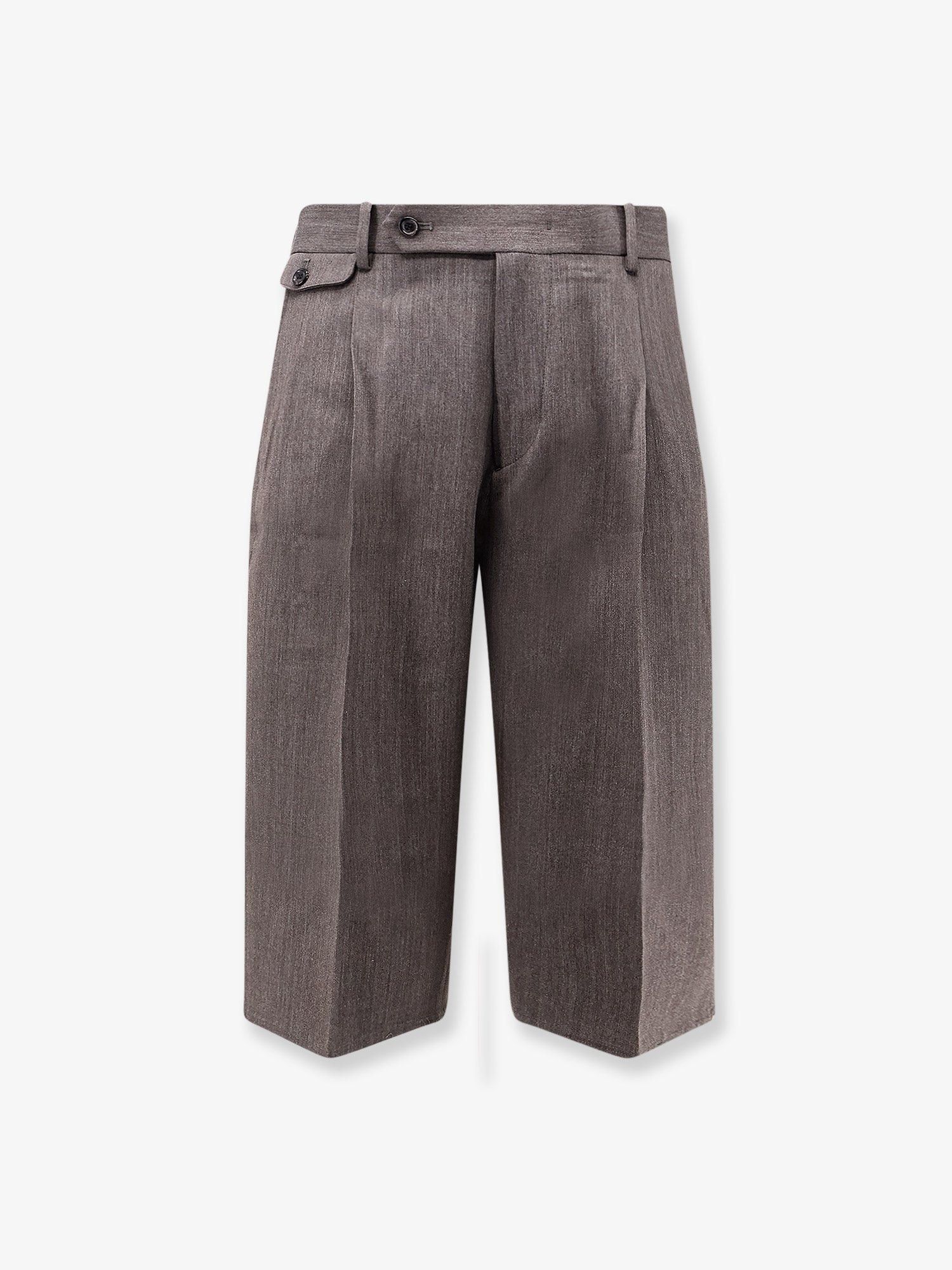 Wool Blend Bermuda Shorts With Frontal Princes