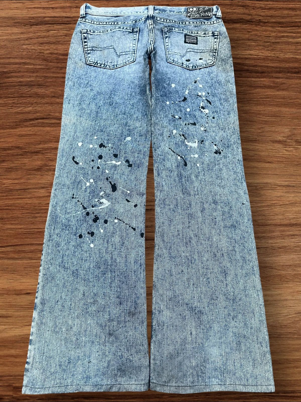 Edwin × Japanese Brand Vintage Japanese Brand Acid Washed Paint Splattered Jeans Size 32" / US 10 / IT 46 - 2 Thumbnail